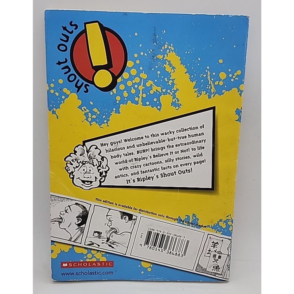 Ripley's Believe It! BURP! Crazy Human Body Stories Scholastics (Paperback)