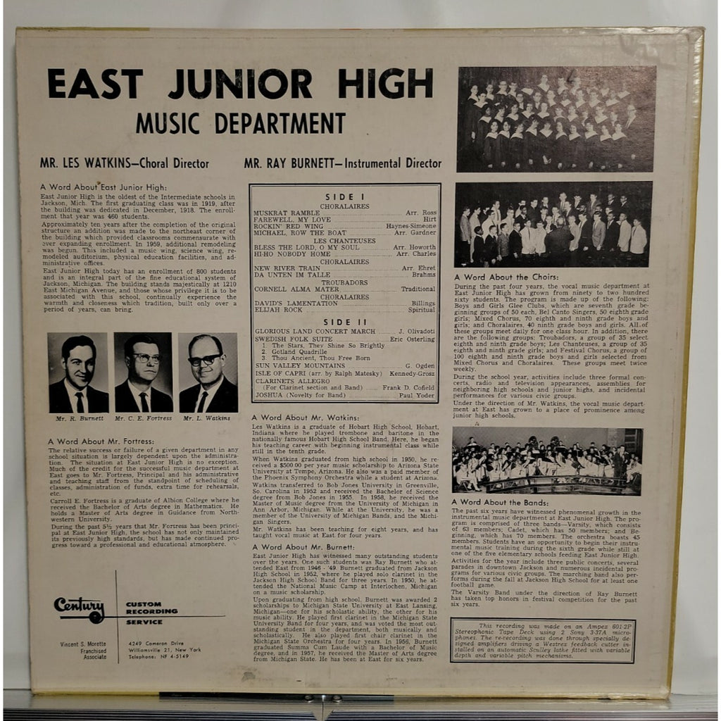 Various - East Junior High Music Department (Vinyl)
