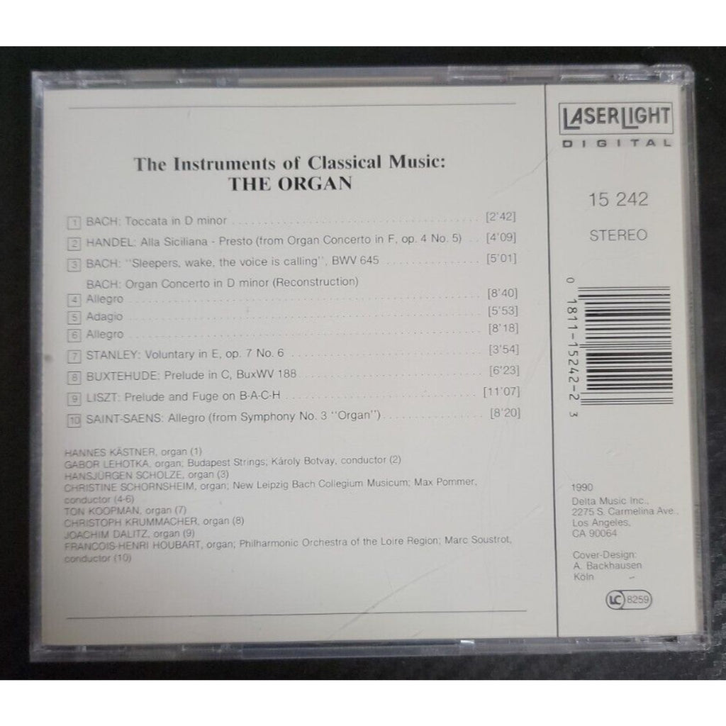 The Instruments of Classical Music, Vol. 8: The Organ (CD, Jun-1990, Laserlight)