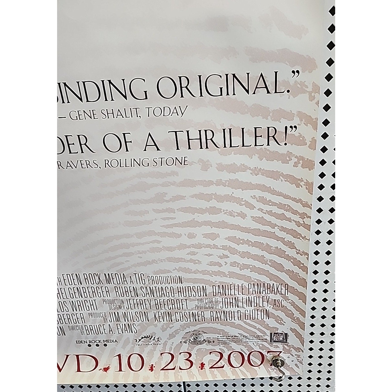 Mr. Brooks Original S/S 27x40 Video Release Poster