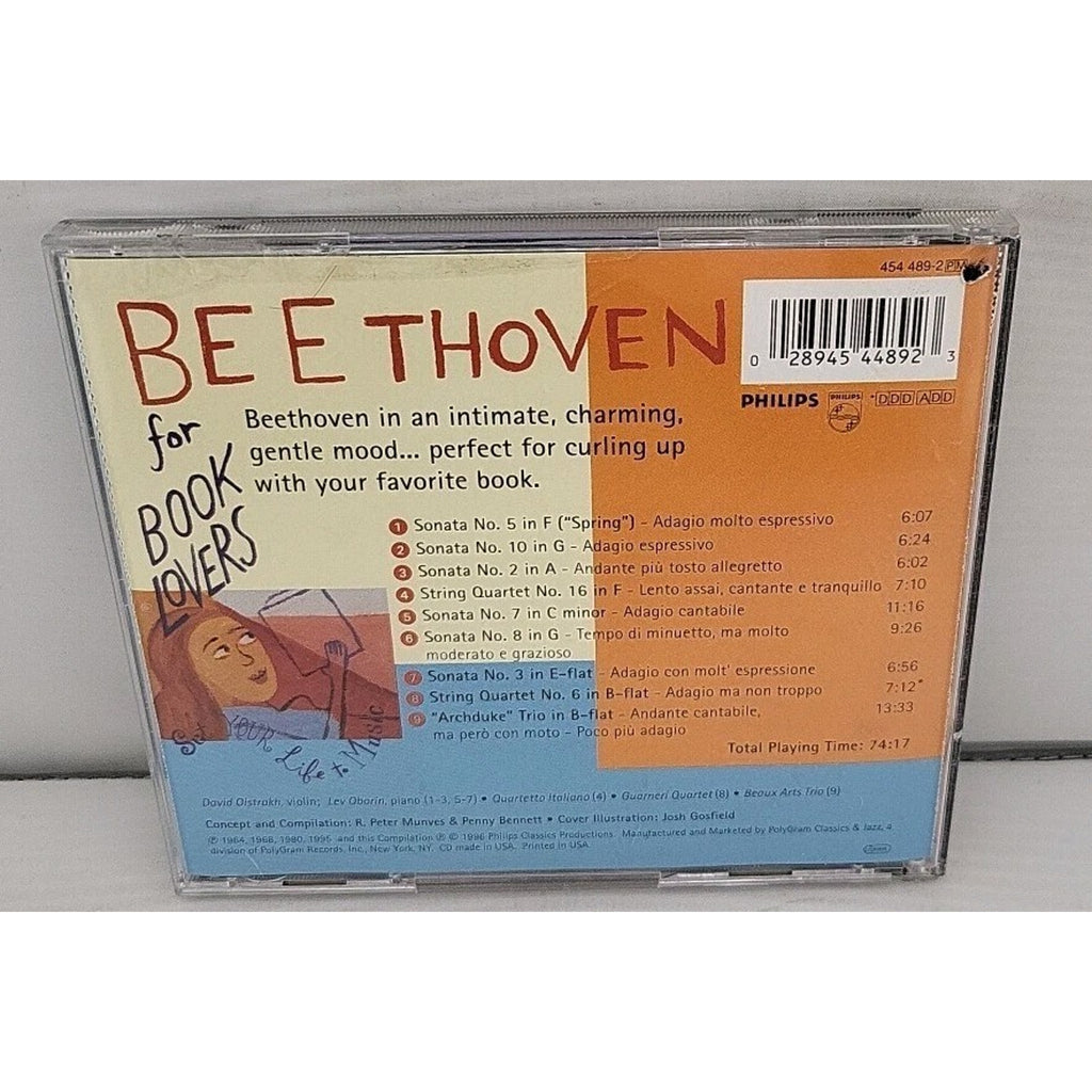 Beethoven for Book Lovers by Various (CD, 1996)