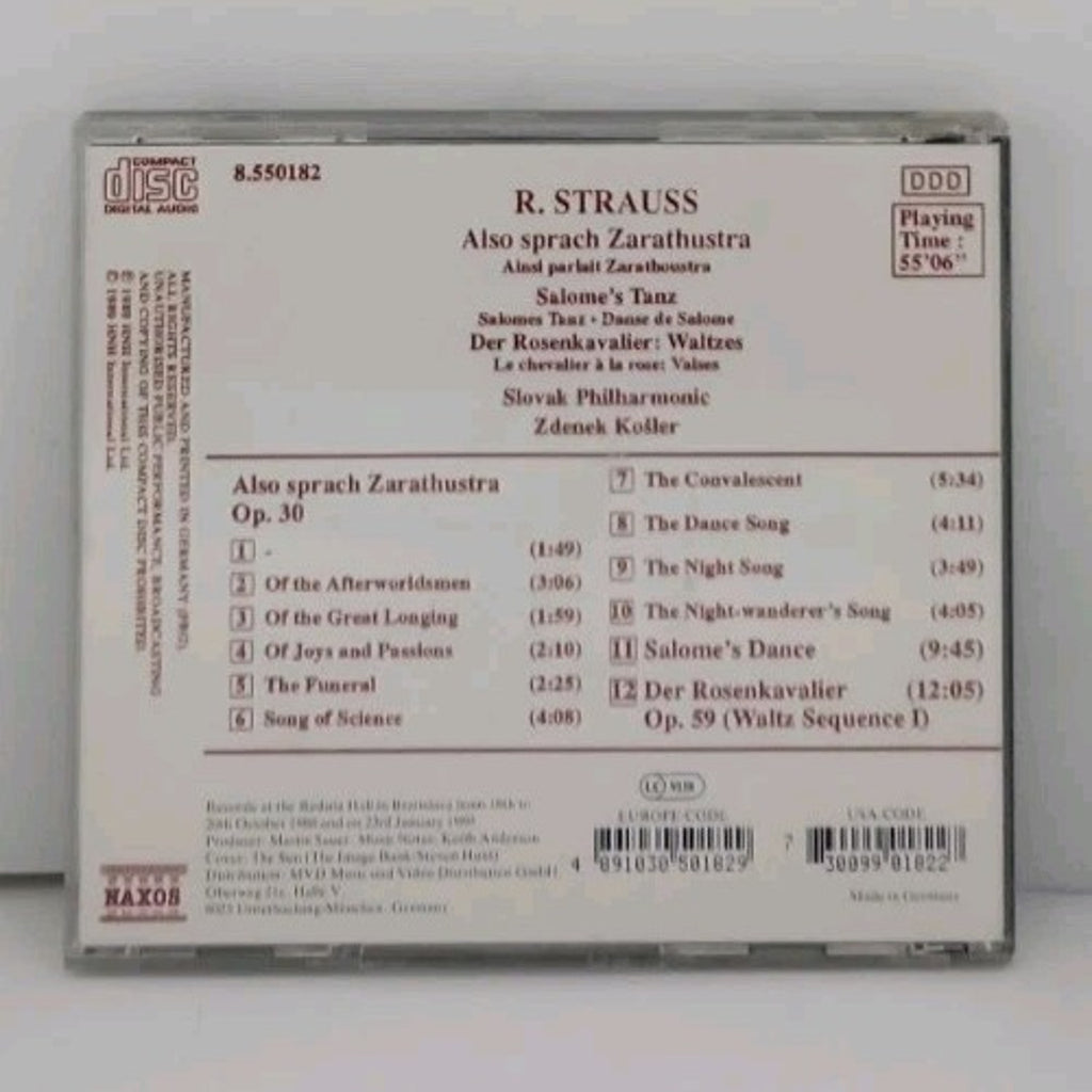 Also Sprach Zarathustra by Strauss, R. / Kosler (CD, 1992)