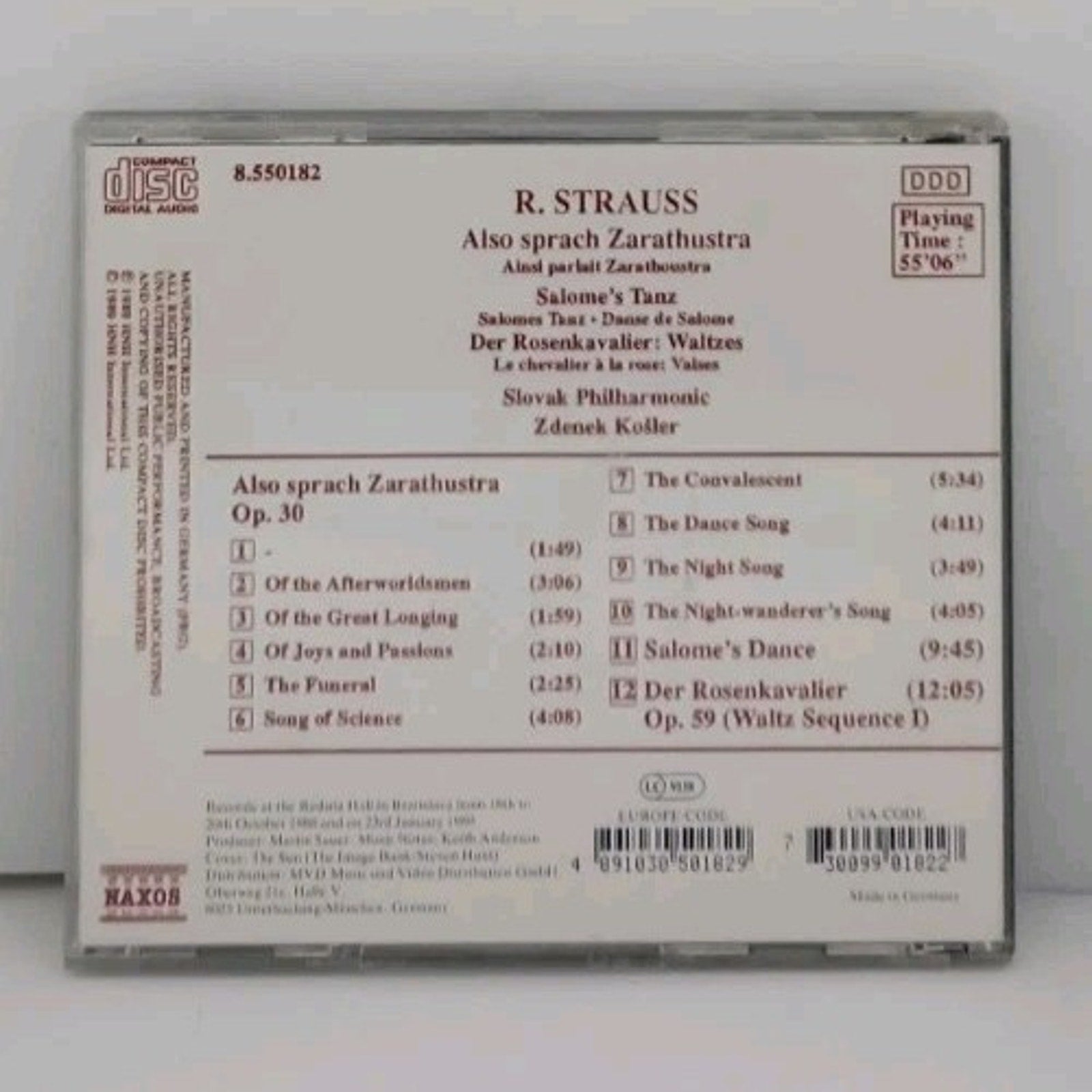 Also Sprach Zarathustra by Strauss, R. / Kosler (CD, 1992)