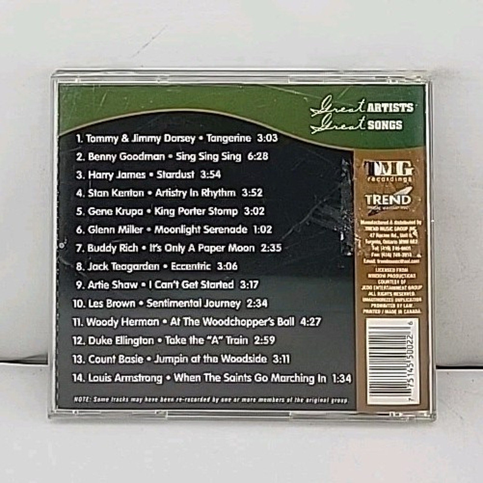 Giants Of The Big Band Era CD