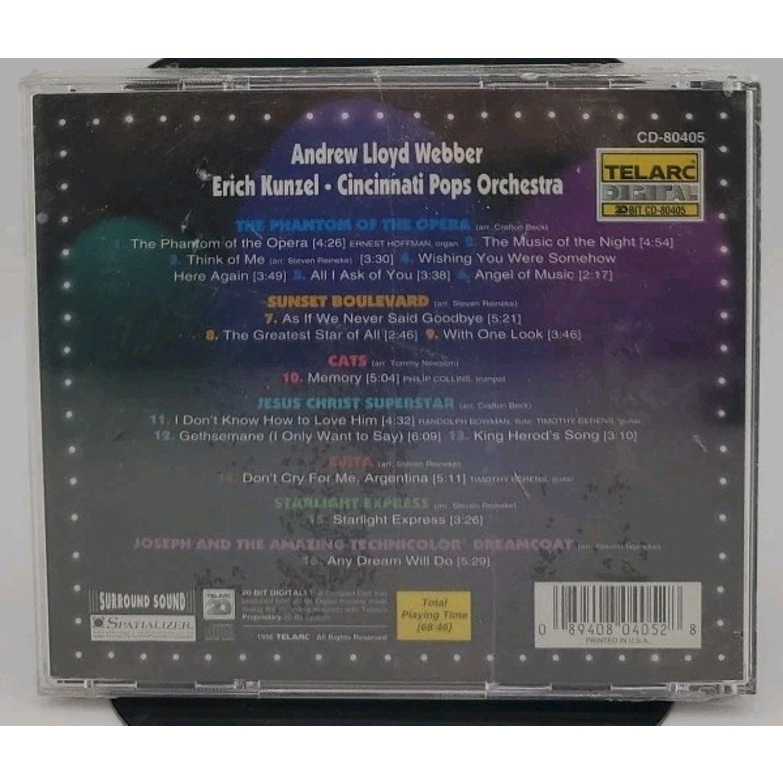 Andrew Lloyd Webber by Erich Kunzel (CD, 1996) *Brand New*