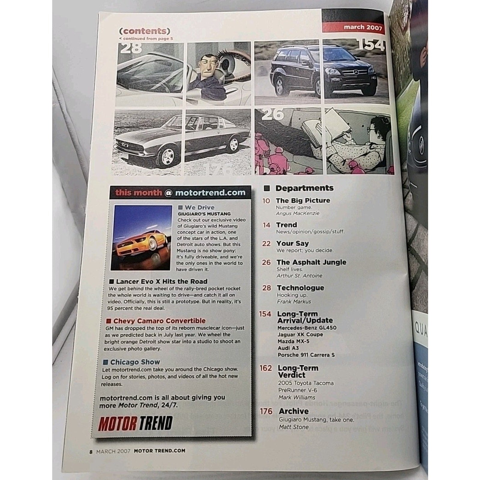 Motor Trend Magazine March 2007