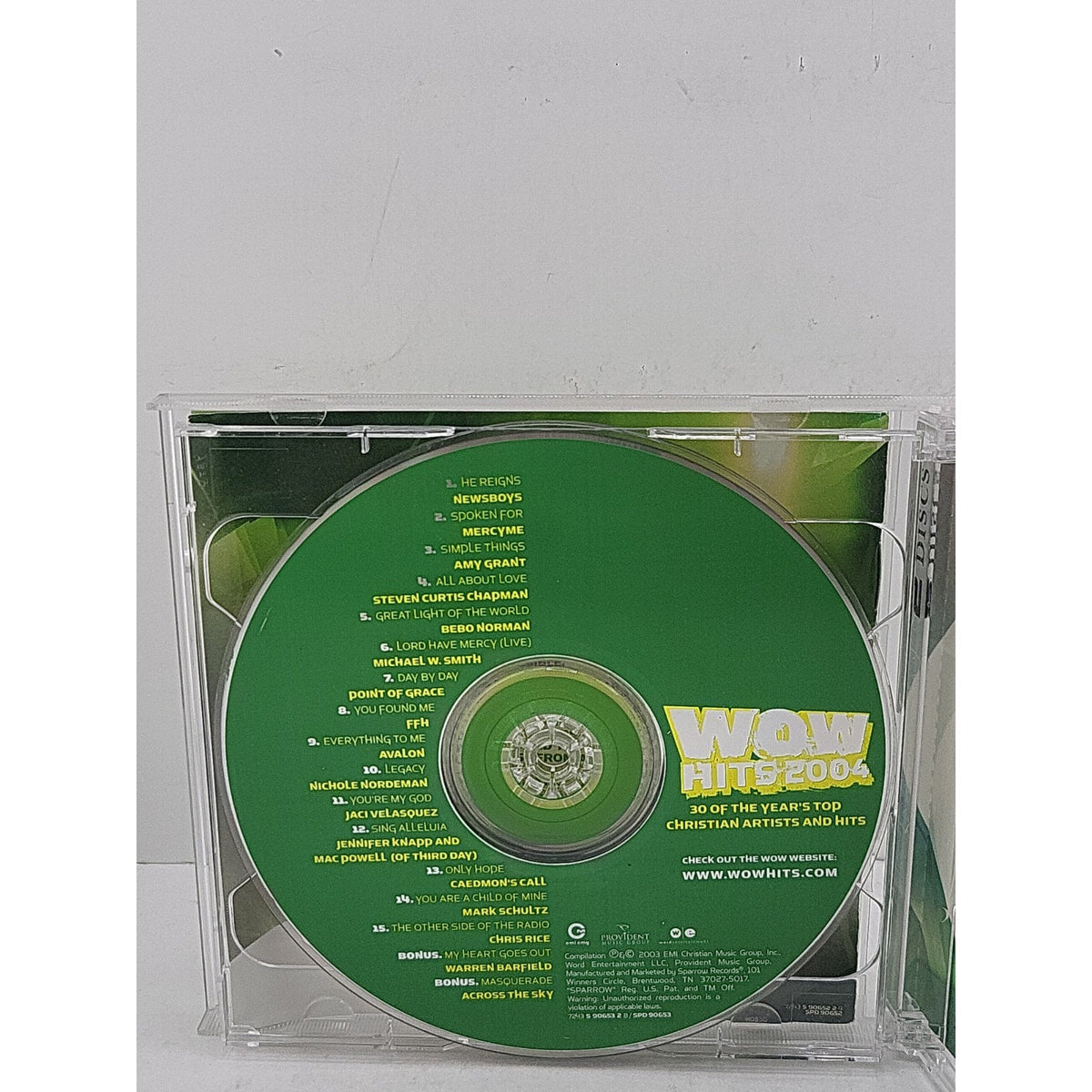 Wow Hits 2004 CD Contemporary Chrisian Pop 2 Disc Various Artists