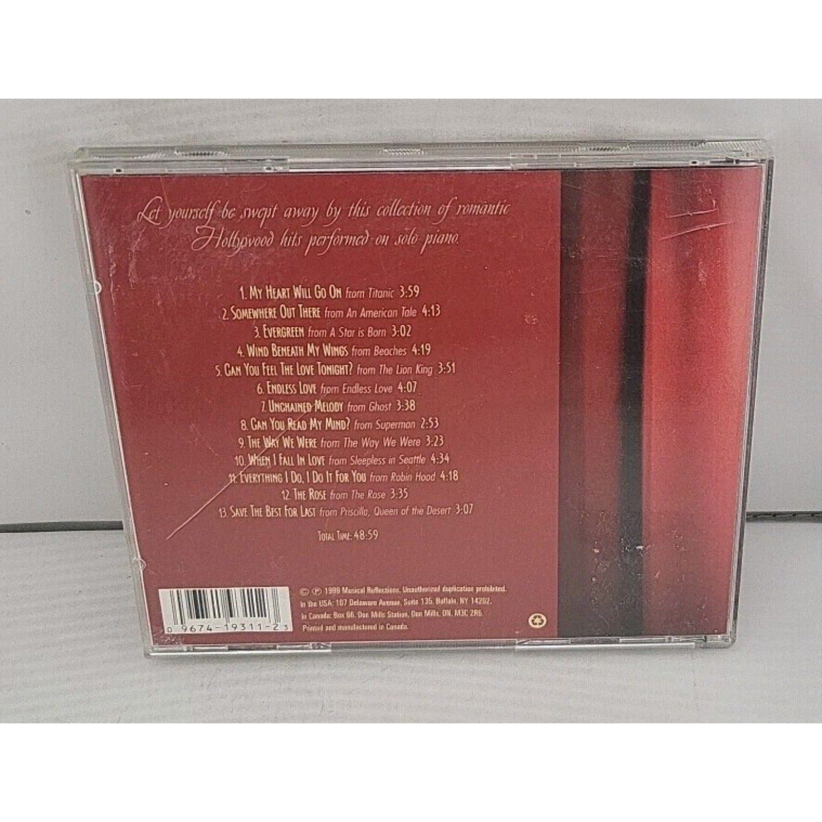 Hollywood Love Songs: Solo Piano by Attila Fias (CD, 2008, Reflections)