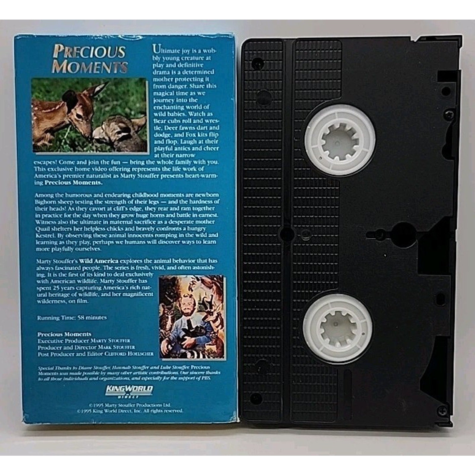 Marty Stouffer's Wild America Precious Moments (VHS, 1995)