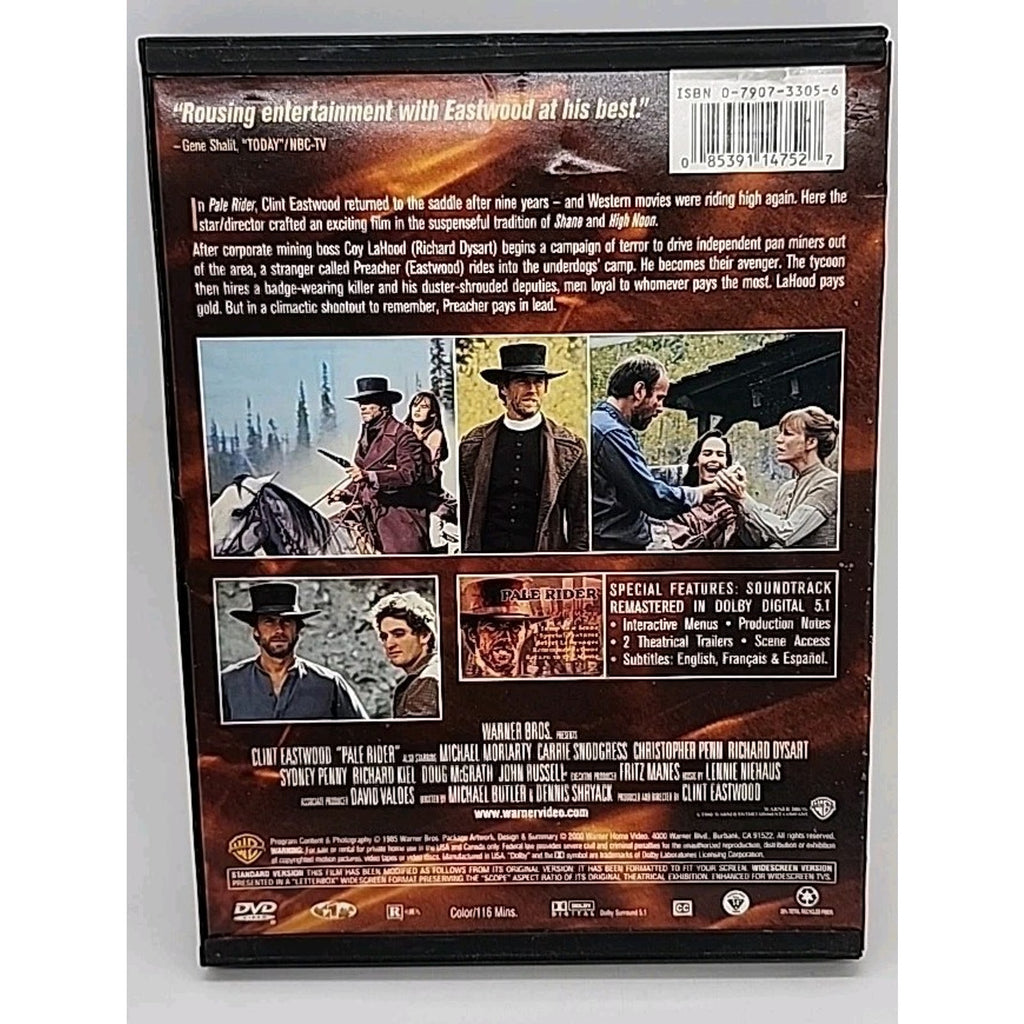 Pale Rider (DVD, 1985)