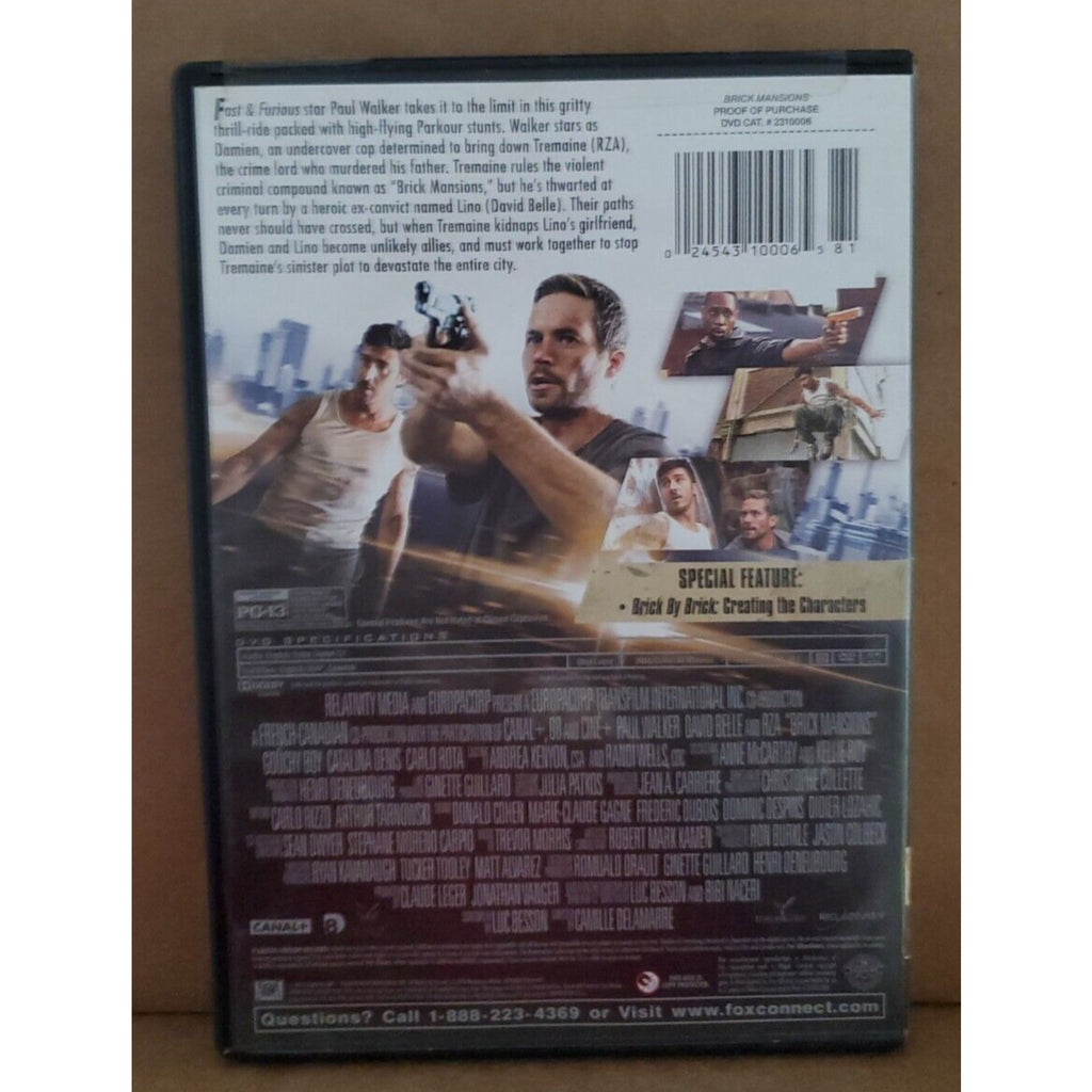 Brick Mansions (DVD, 2014)