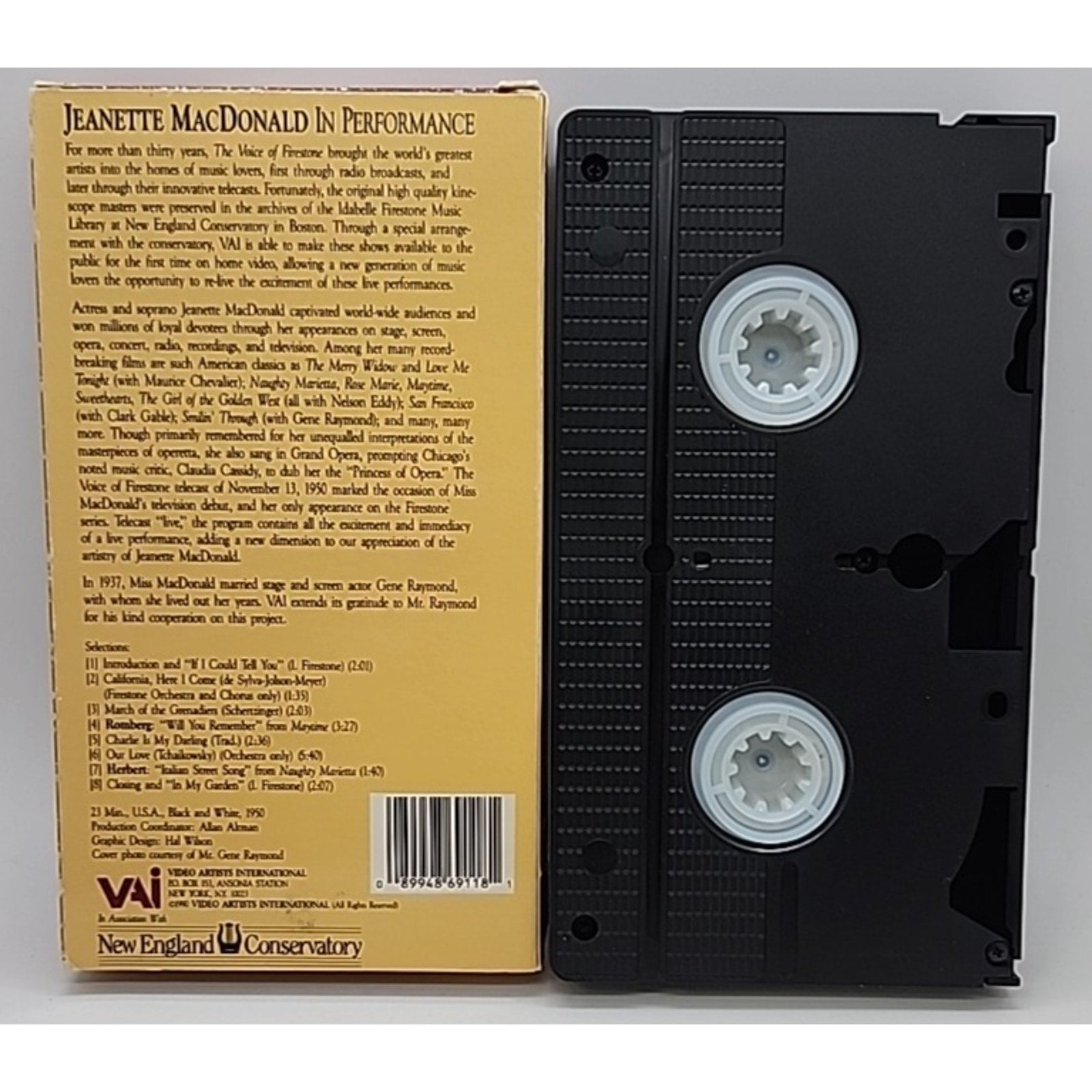 Jeanette MacDonald in Performance (VHS, 1991)