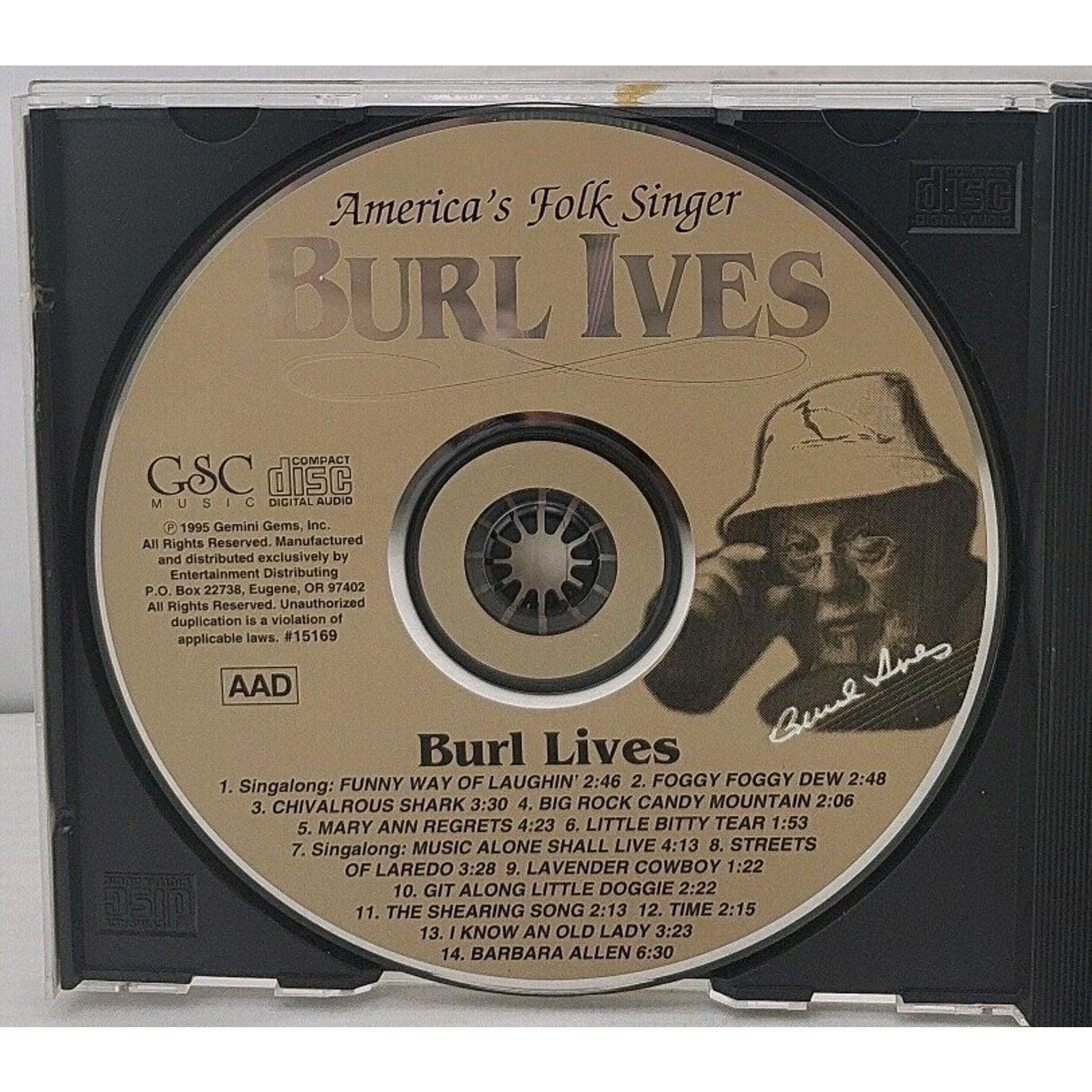 Burl Ives America's Folk Singer CD 38 All Time Greatest Hits 3 Disc Collection