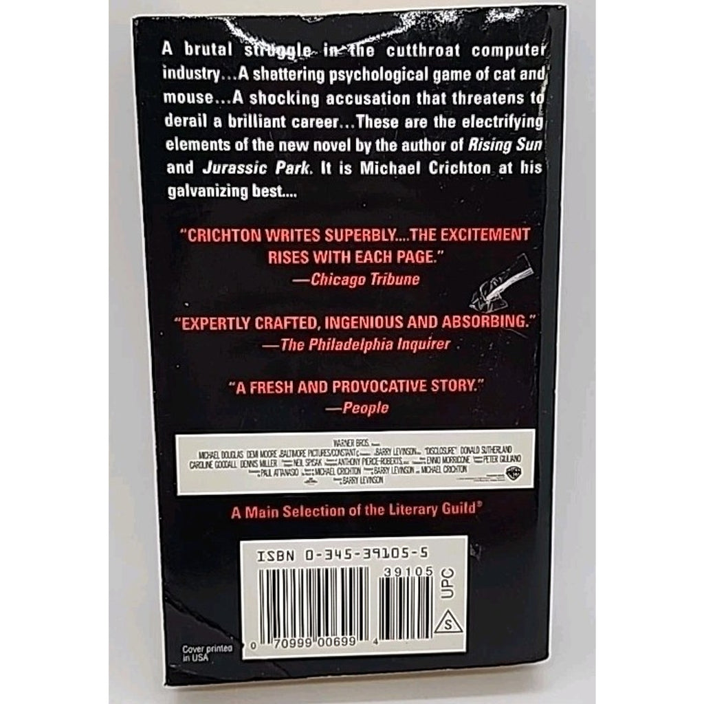 Disclosure by Michael Crichton (1994, Mass Market)