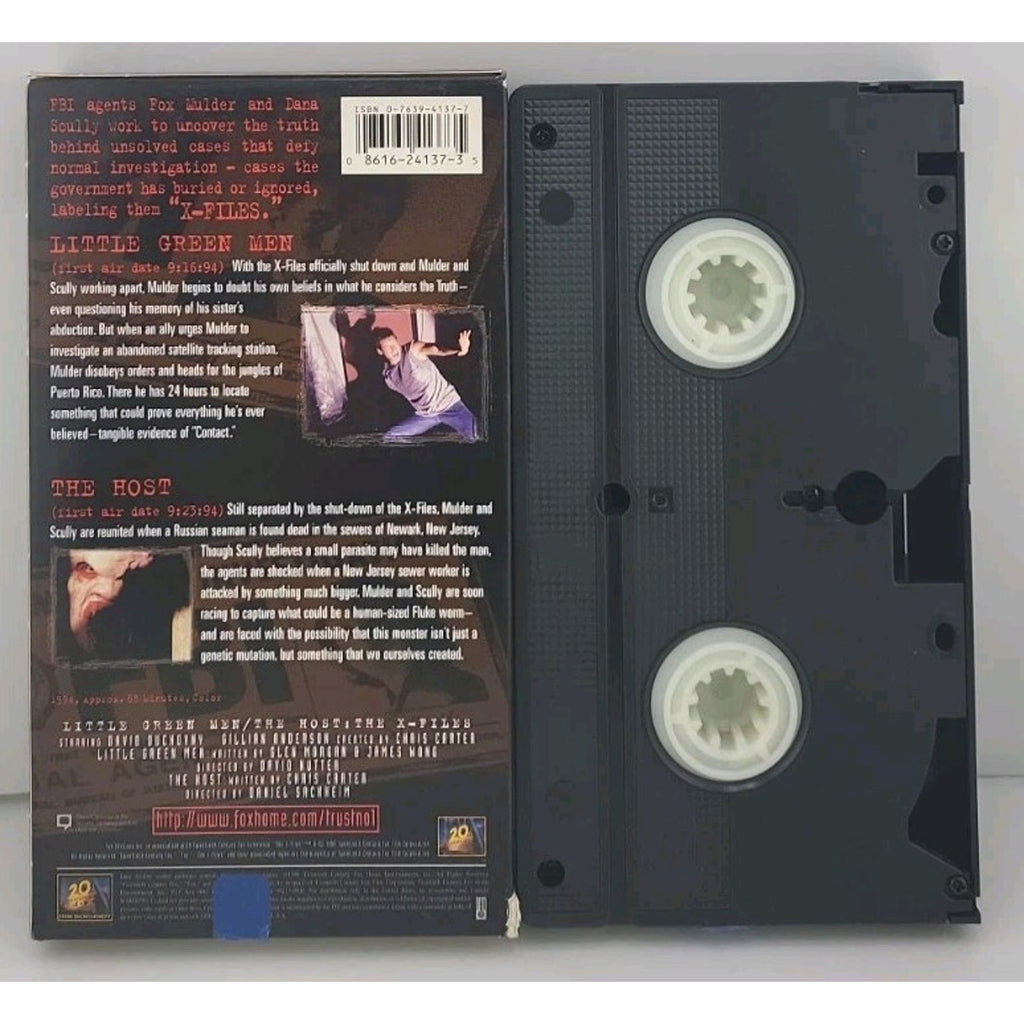 The X-Files - Little Green Men/The Host (VHS, 1997)