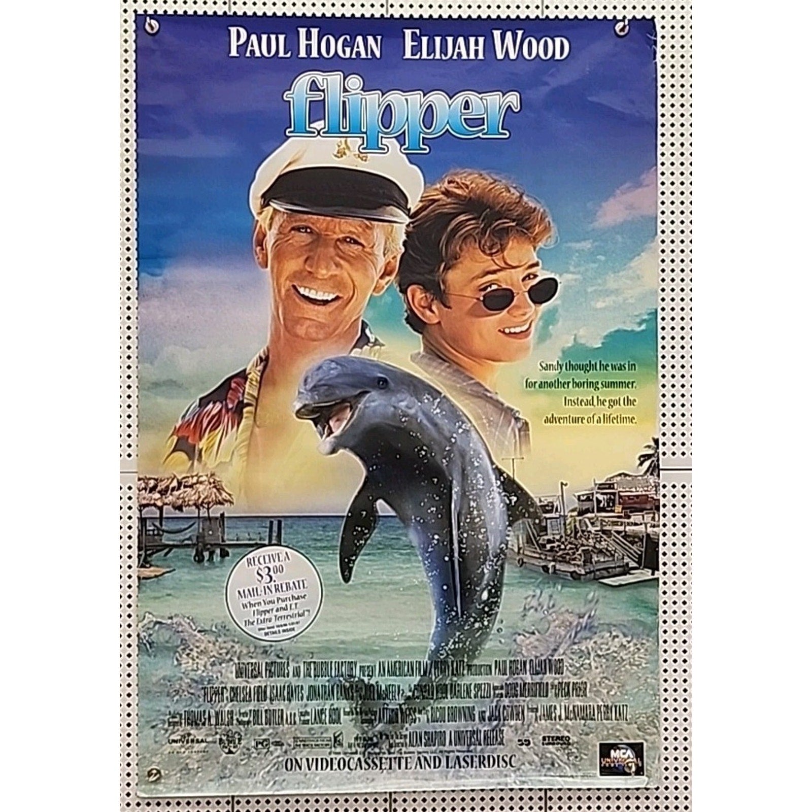 Flipper Original 27 X 40 Theatrical Movie Poster