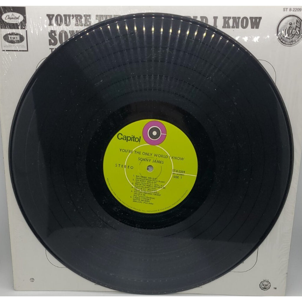 SONNY JAMES You're The Only World I Know 12" Vinyl Record Album LP Original