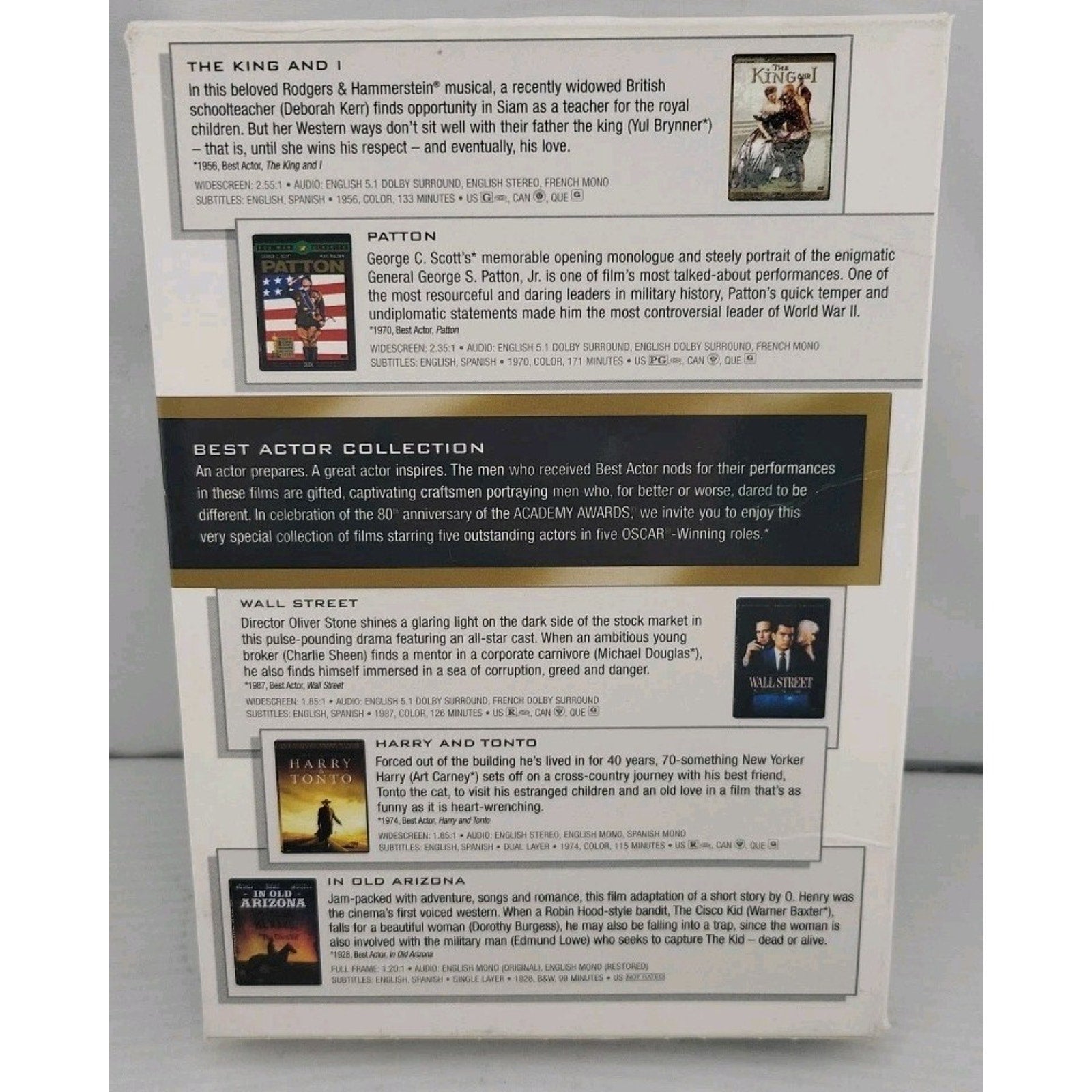 The Best Actor Collection (DVD, 2007, 5-Disc Set)