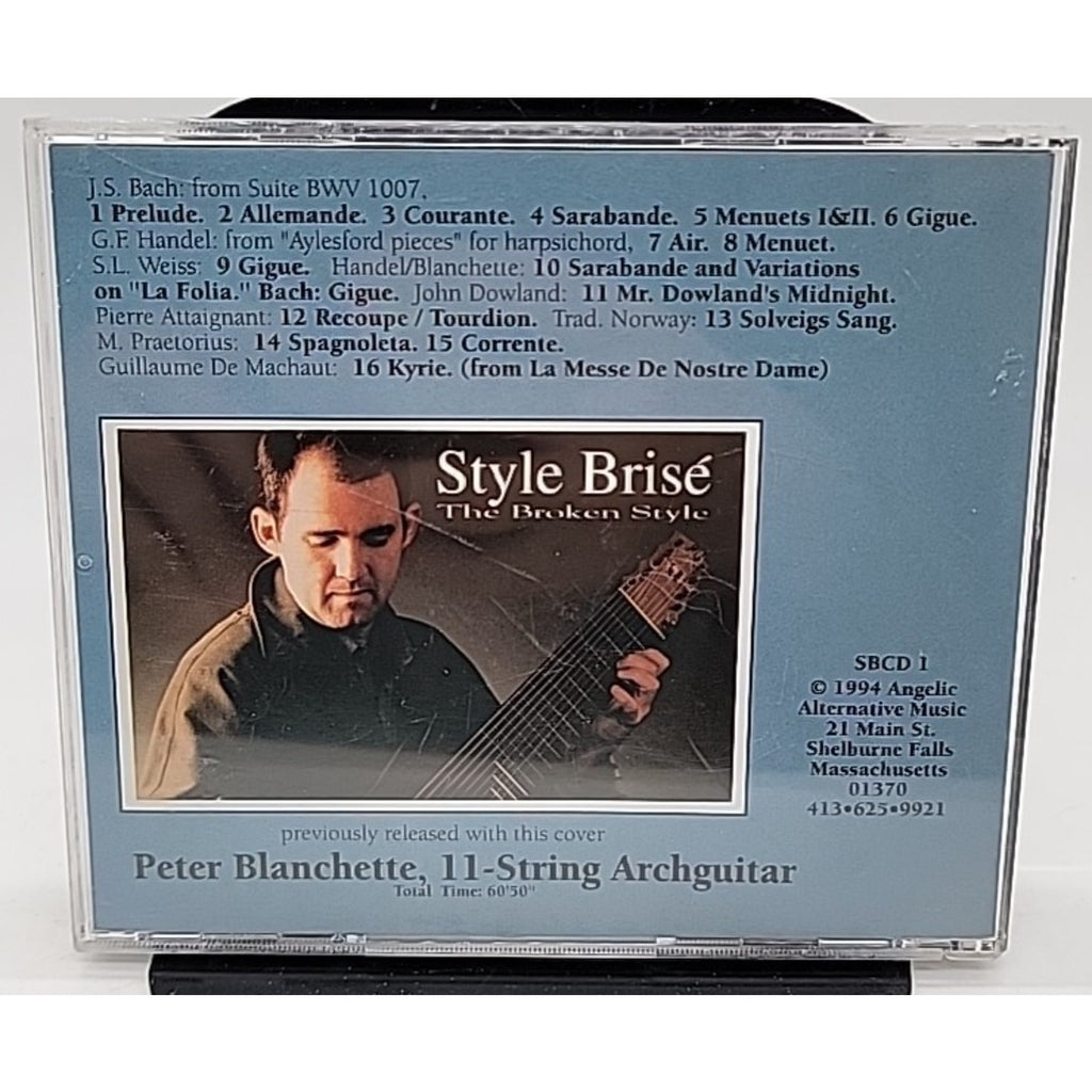 Style Brise The Broken Style Peter Blanchette 1994 CD 11 String Archguitar