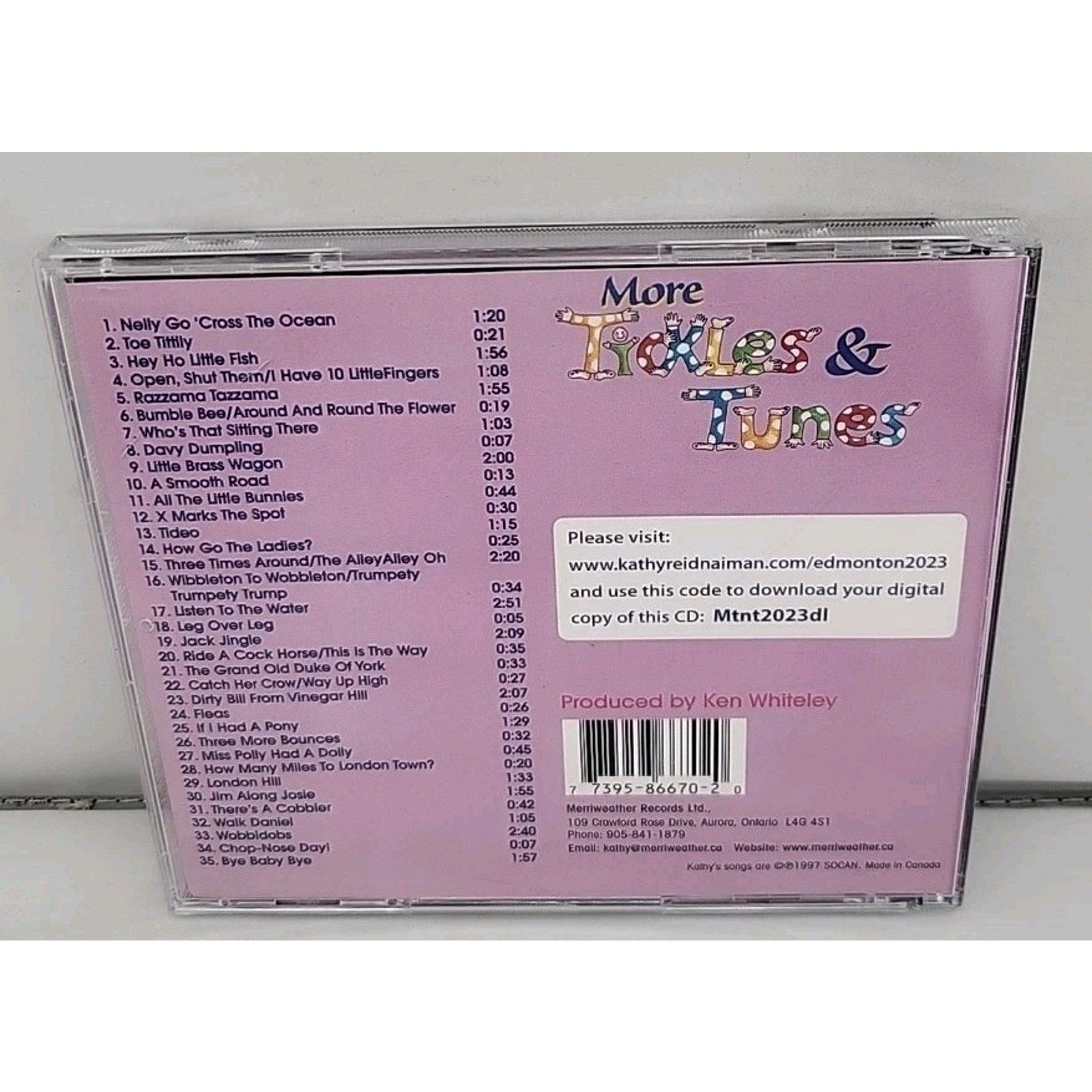 More Tickles & Tunes by Kathy Reid-Naiman (CD, 2007)