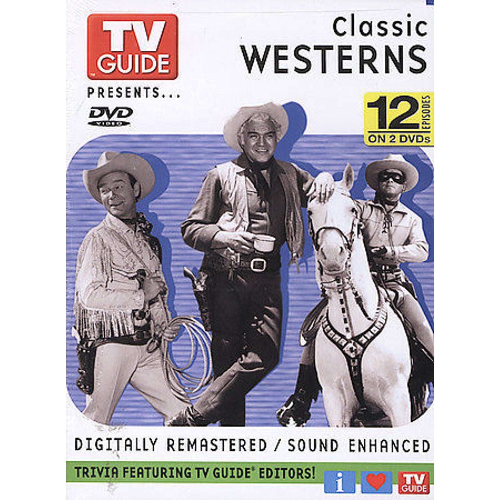 TV Guide Presents Westerns Detectives Comedies TV 32 Episodes (DVD, 4-Discs)