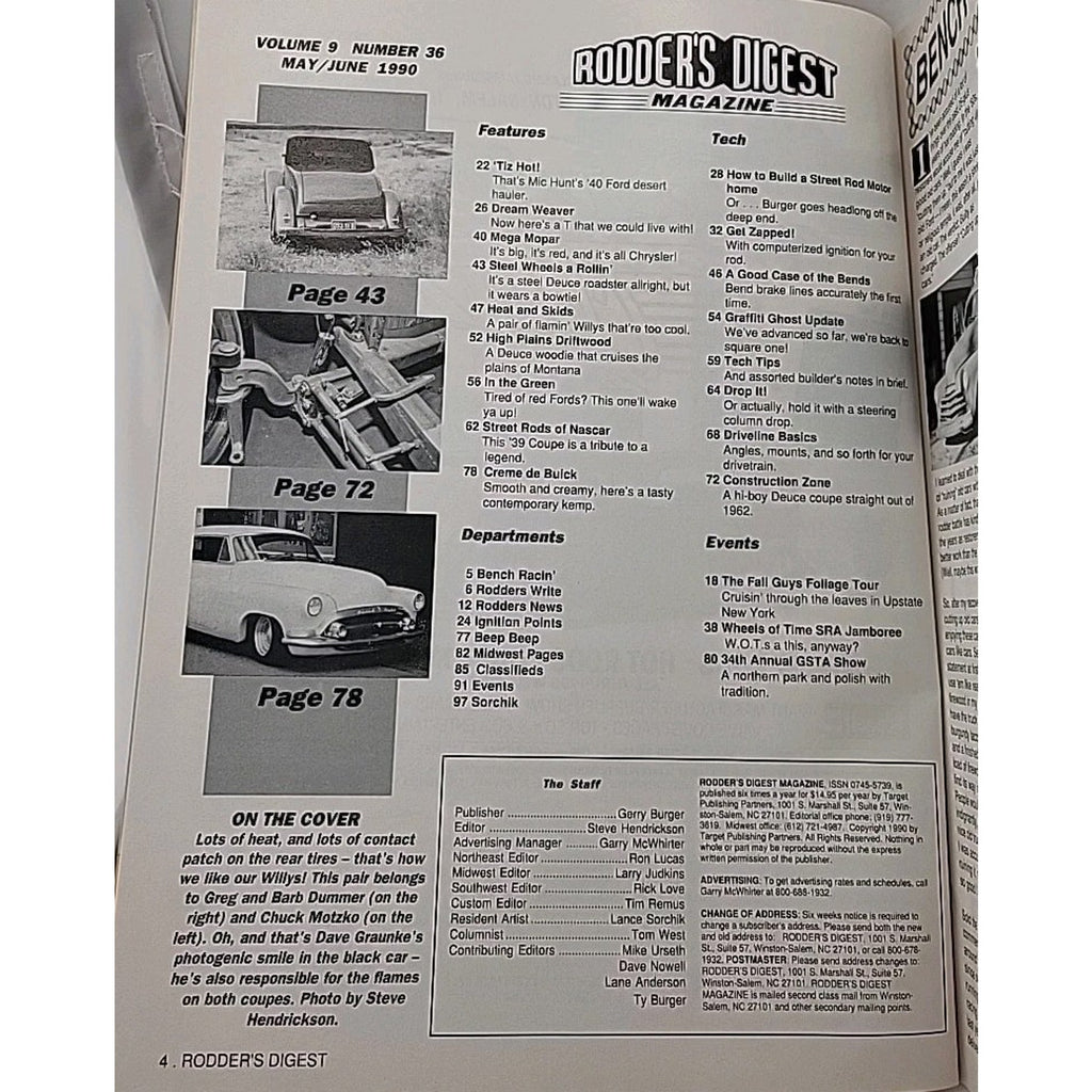 Rodder's Digest Magazine May/June Volume 9 Number 36