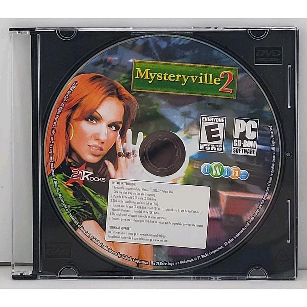 Mysteryville 2 (PC, 2009) *Disc Only*