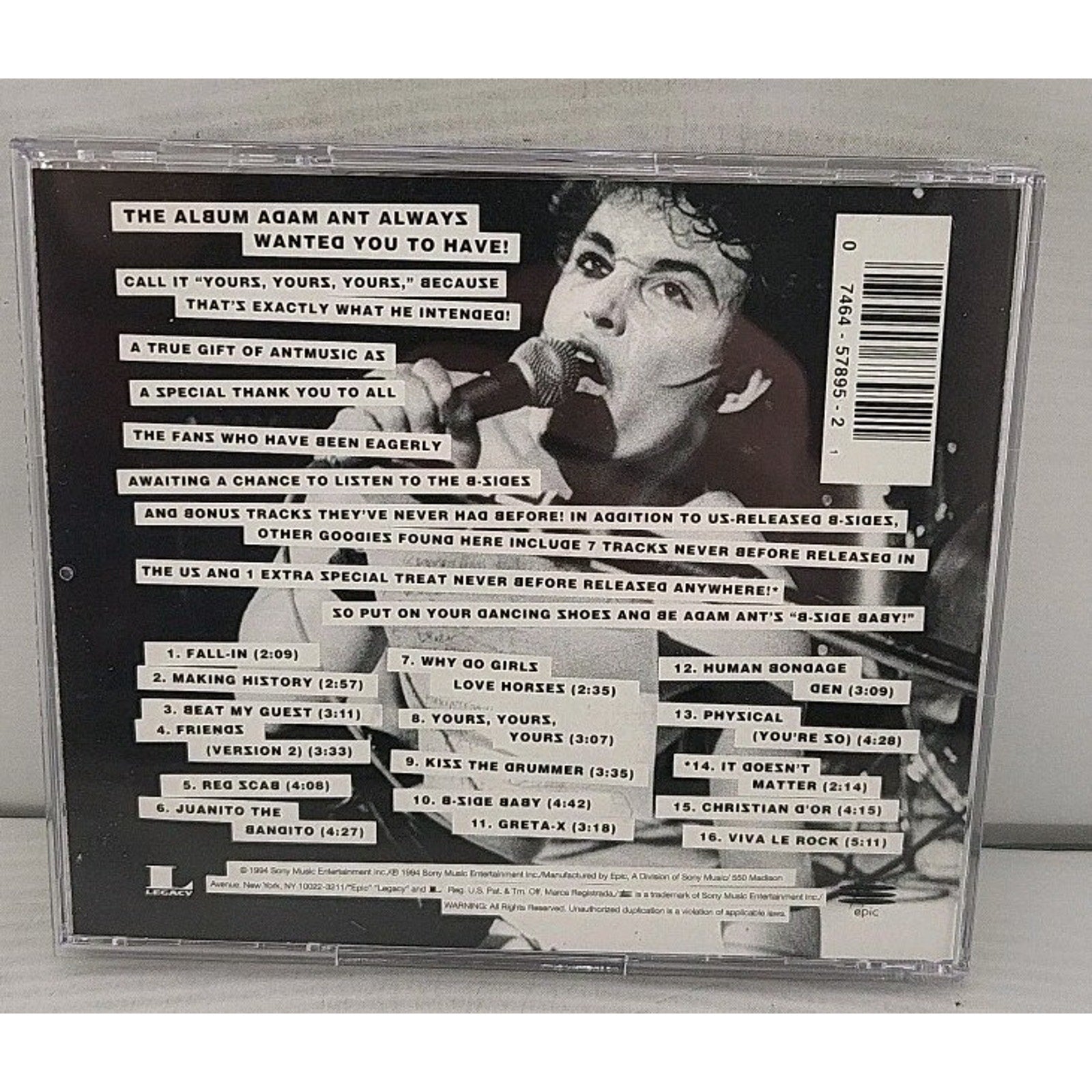 B-Side Babies! by Adam Ant (CD, 1994)
