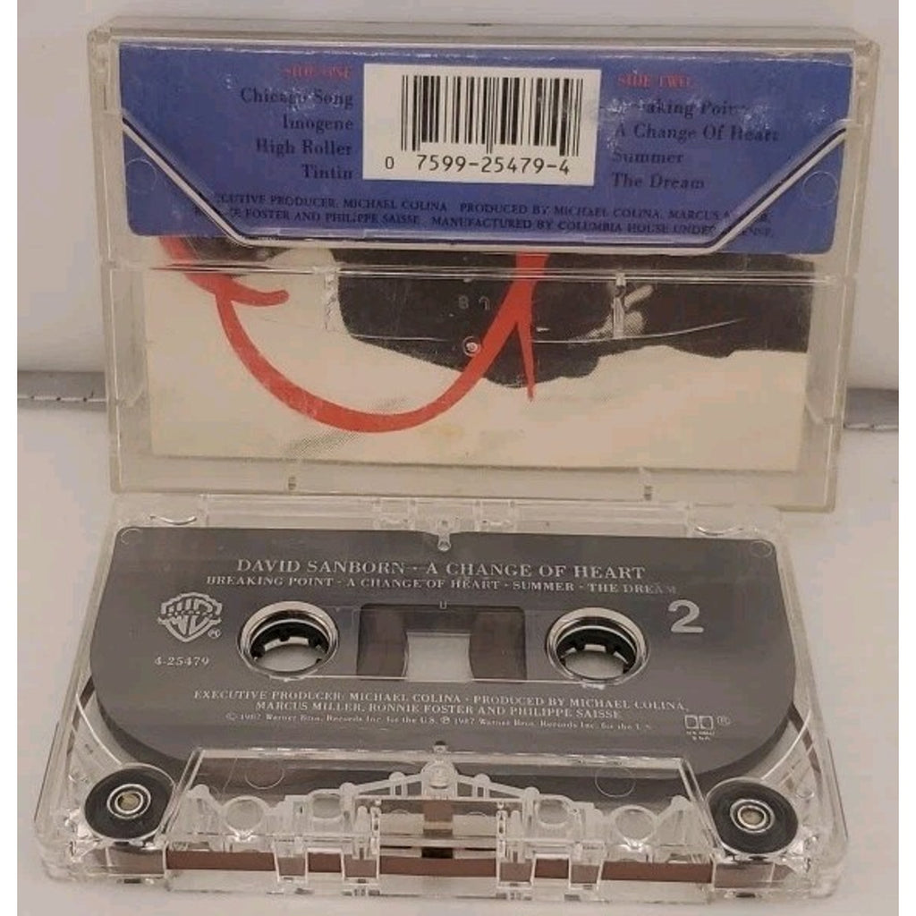 David Sanborn "A Change Of Heart" Cassette 1987