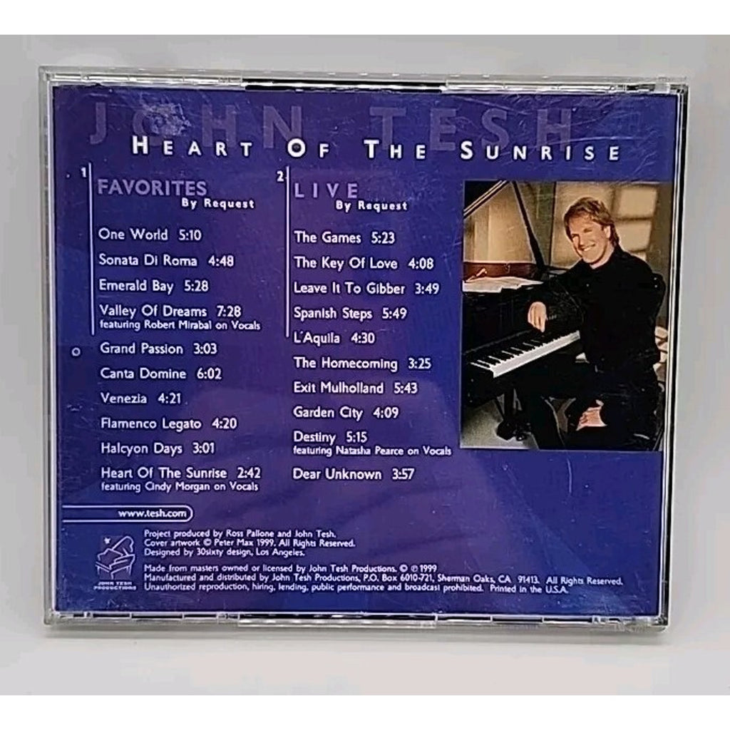 John Tesh: Heart of the Sunrise (CD) 1999 - 2 Discs
