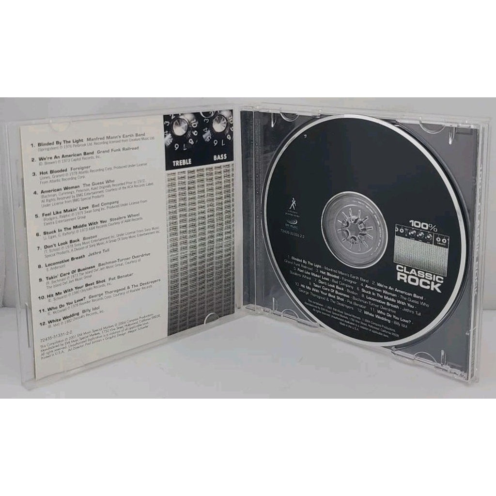 100% Classic Rock CD Pure Gold Hits Various Artists