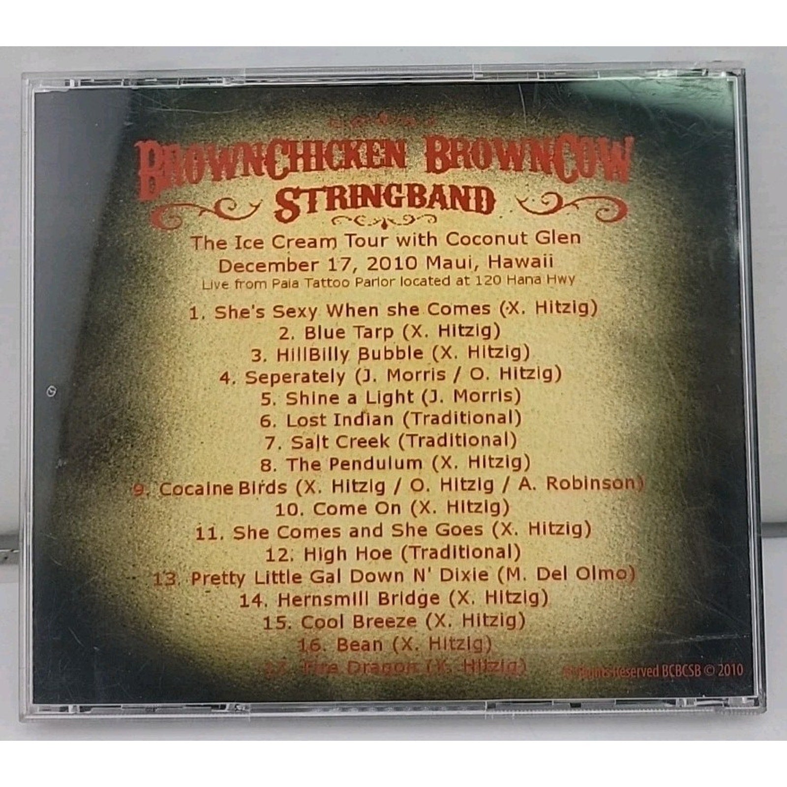 Brown Chicken Brown Cow String Band Live From Paia Tattoo Parlor CD