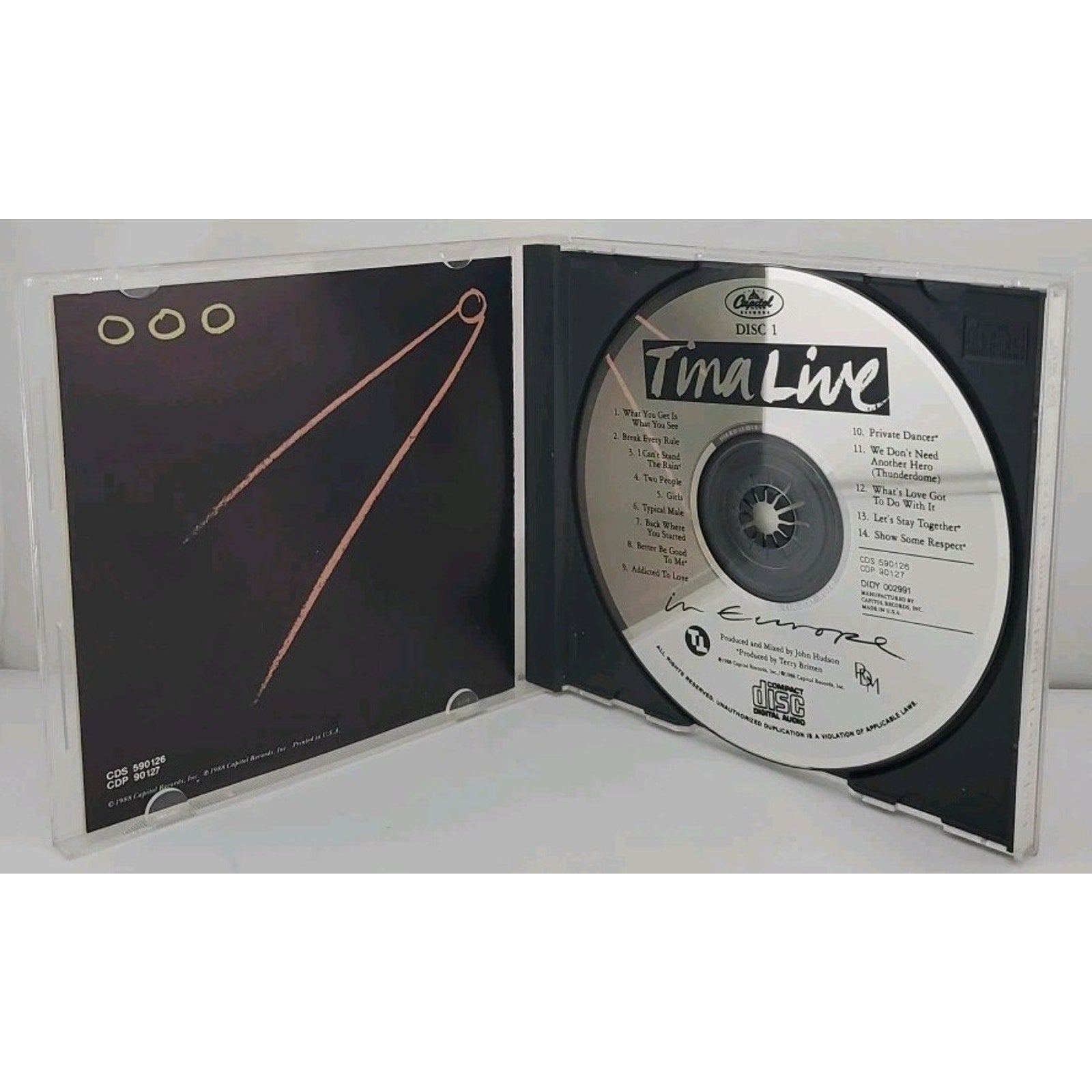 Live in Europe by Tina Turner (CD, 1990)