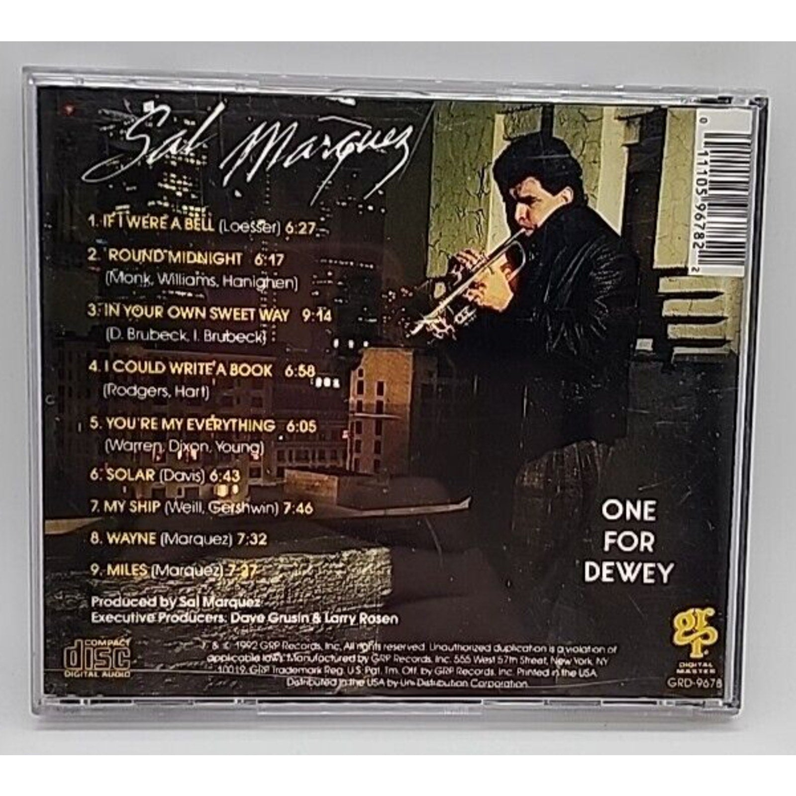 One for Dewey by Sal Marquez (CD, Jun-1992, GRP (USA))
