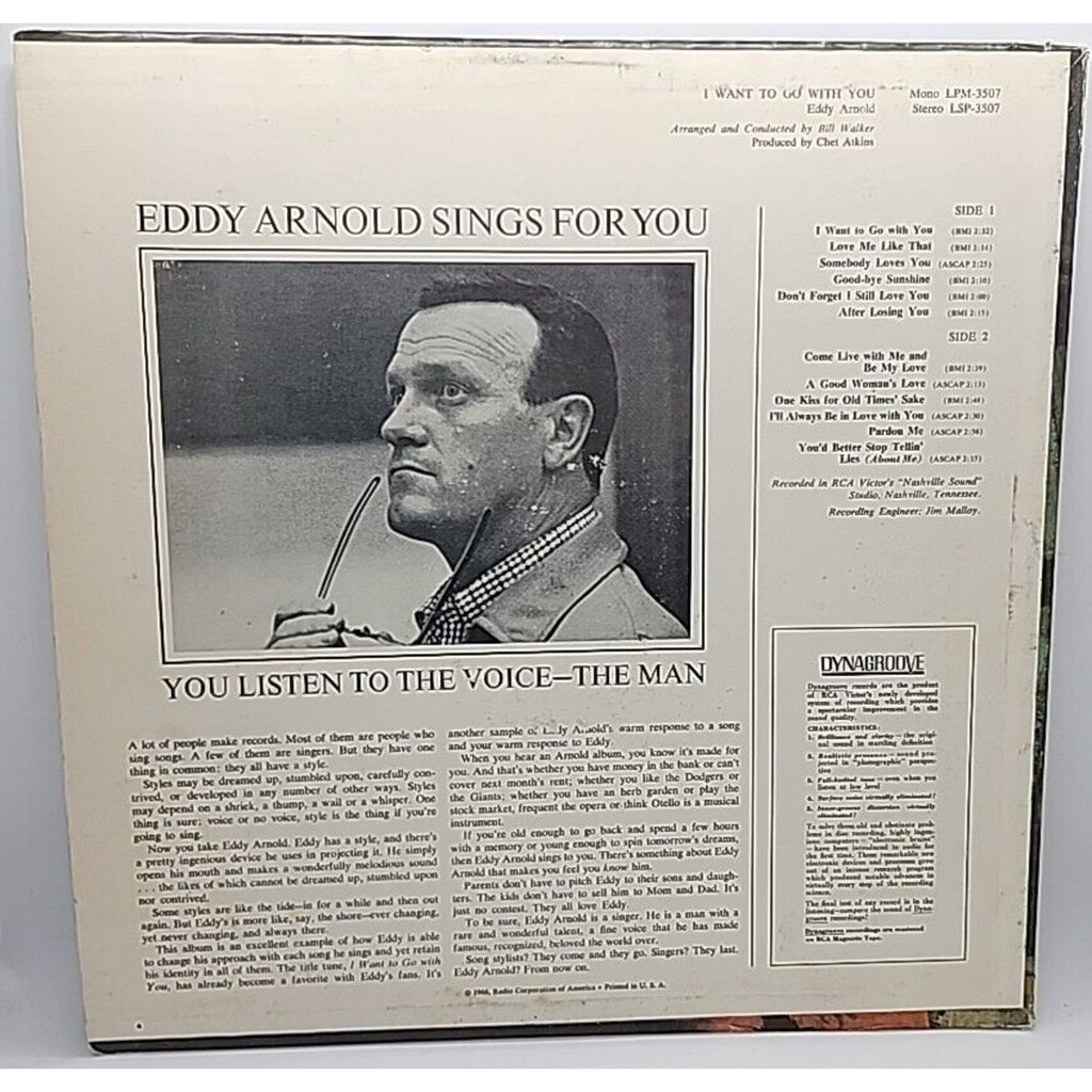 Eddy Arnold I Want To Go With You RCA Victor LSP-3507 (Record)