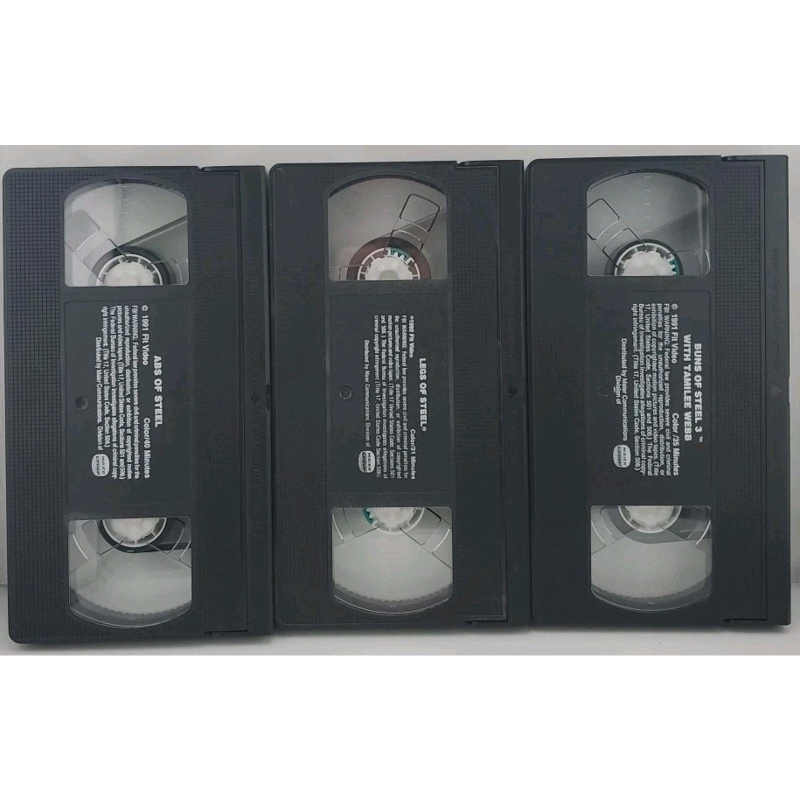 Buns of Steel - Ultimate Fitness Collection (VHS 1993) 3 Tape Set