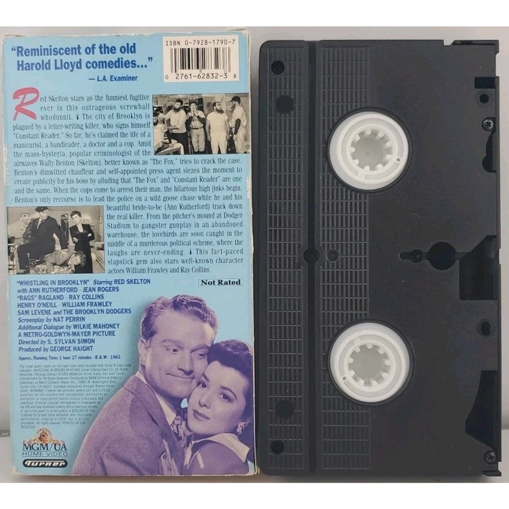Whistling in Brooklyn (VHS, 1993)