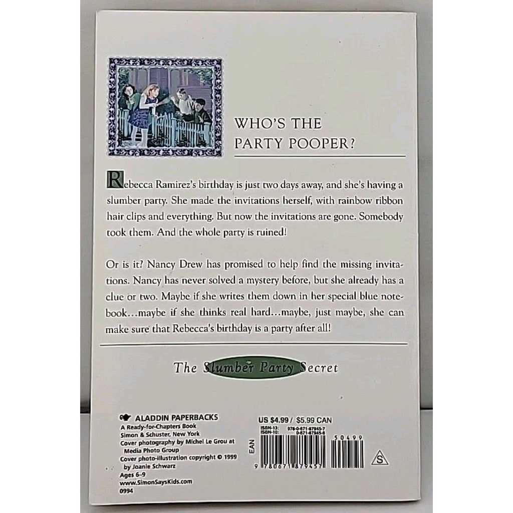 Slumber Party Secret by Carolyn Keene (1994, Trade Paperback)