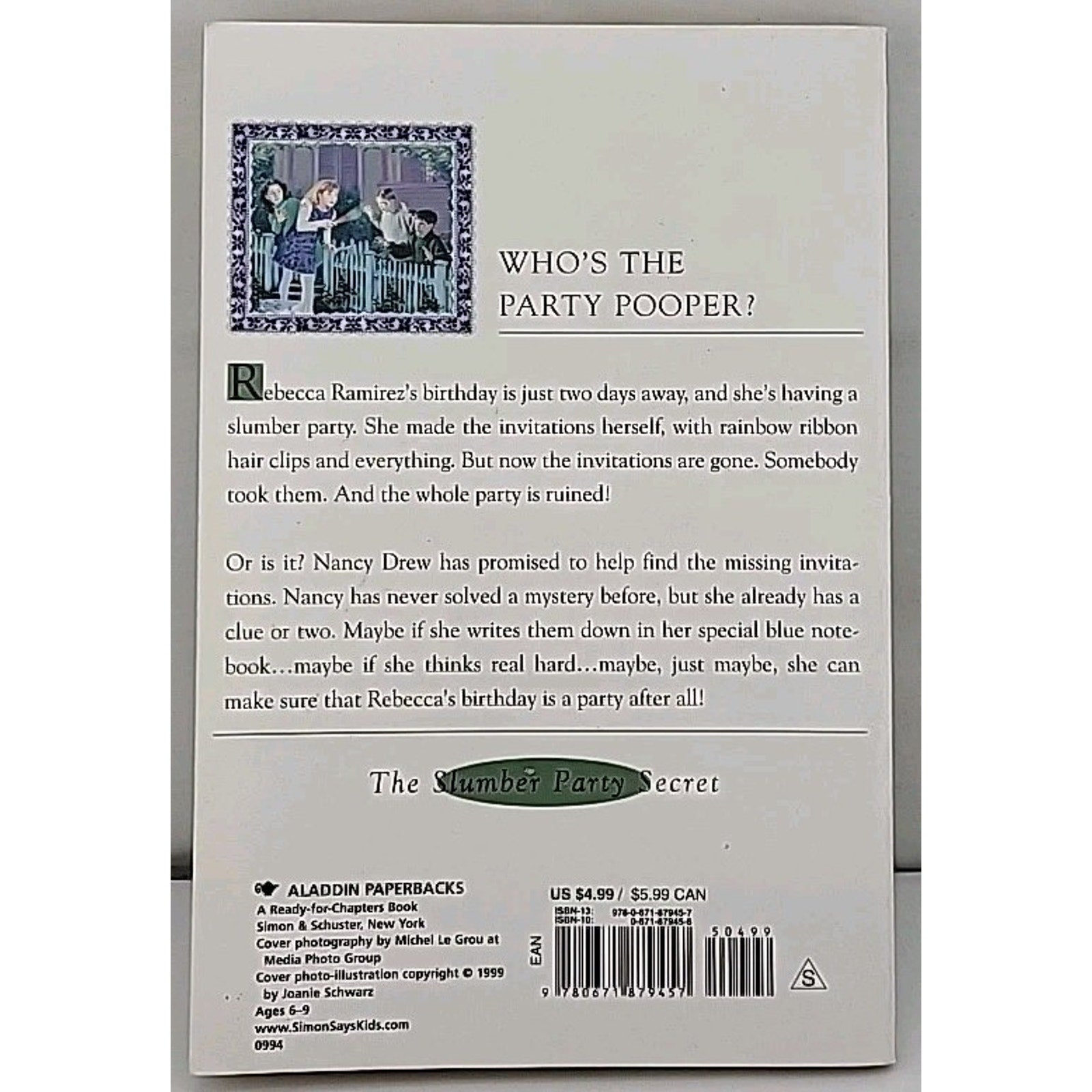 Slumber Party Secret by Carolyn Keene (1994, Trade Paperback)