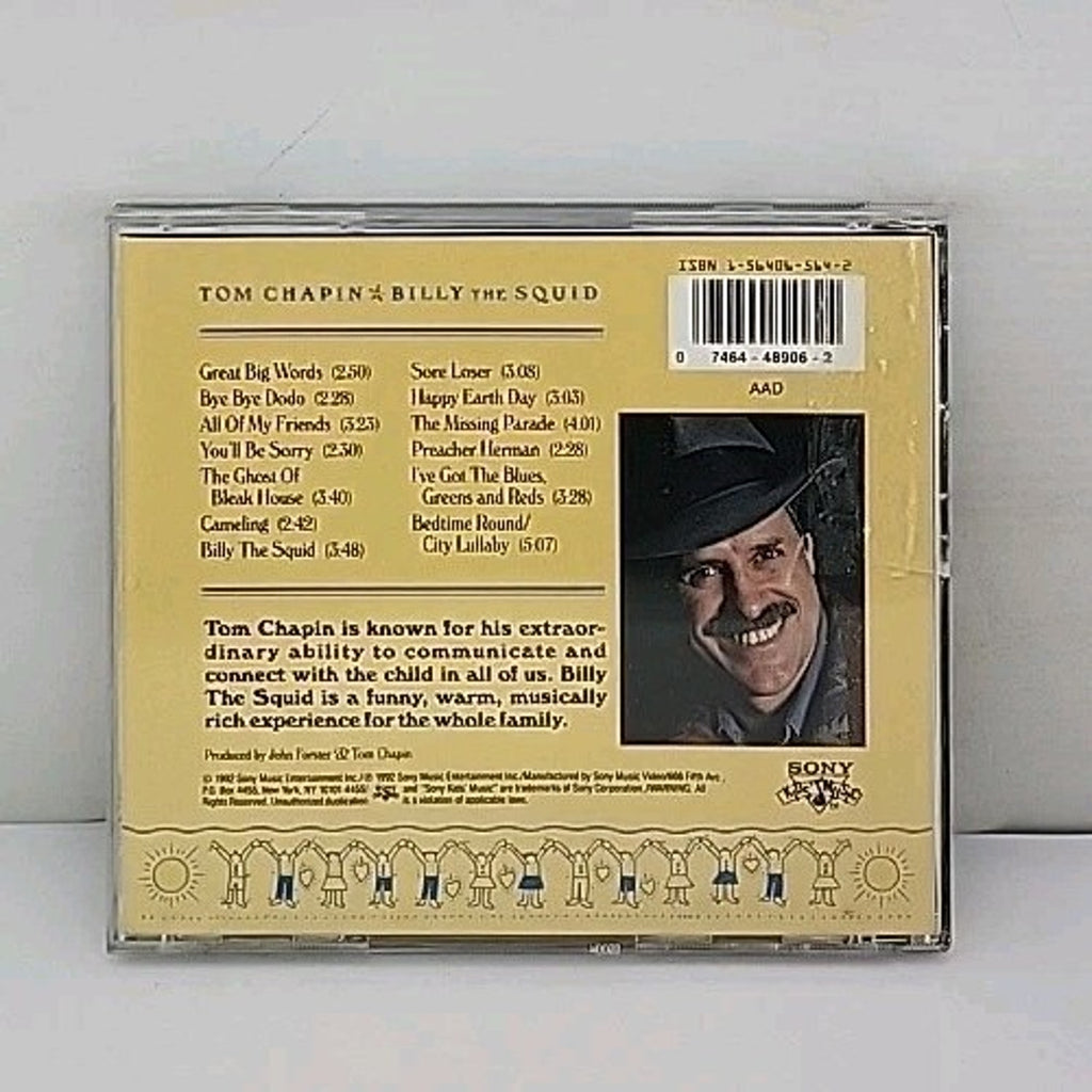 Billy the Squid by Tom Chapin (CD, Mar-1992) *Signed*