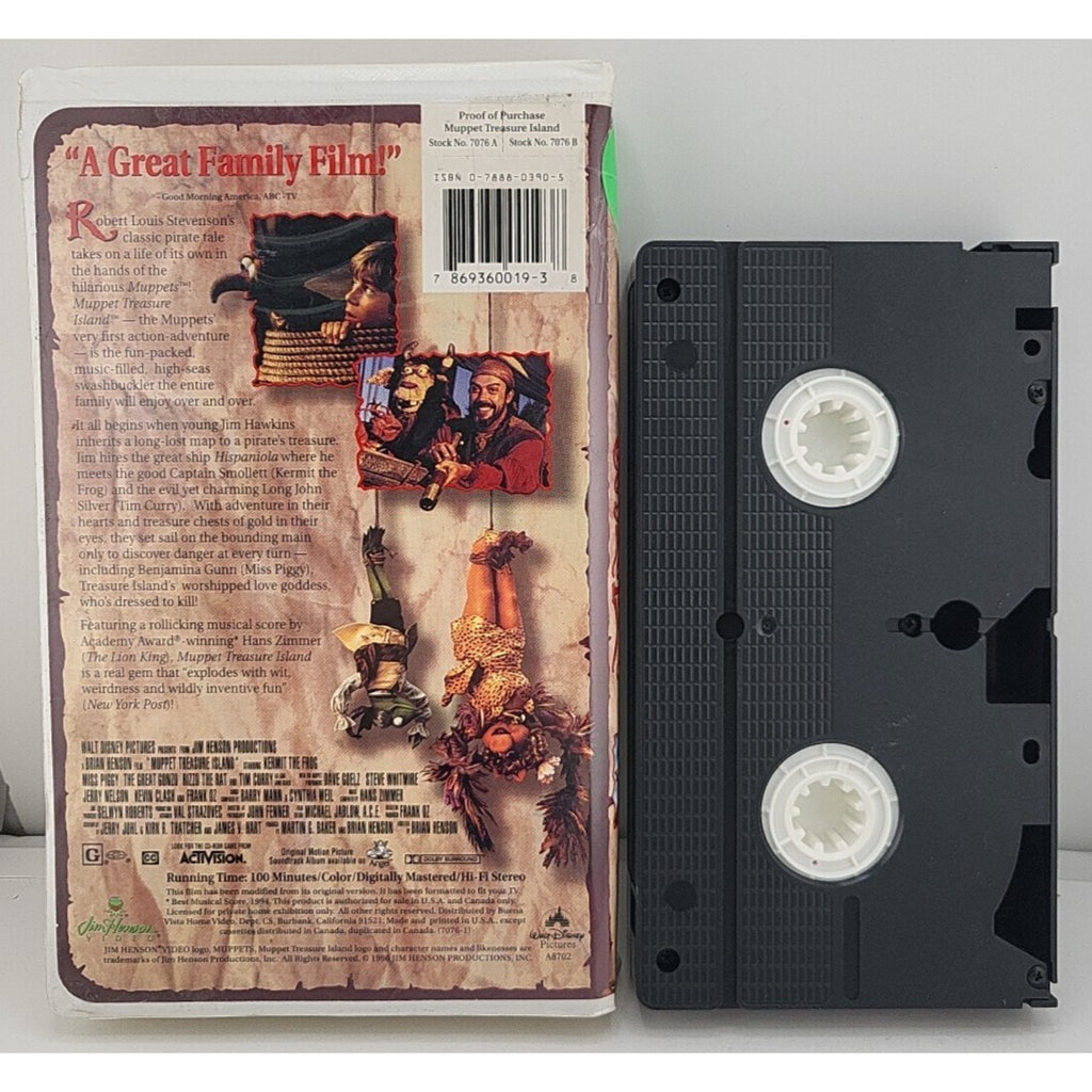 Muppet Treasure Island (VHS, 1996)