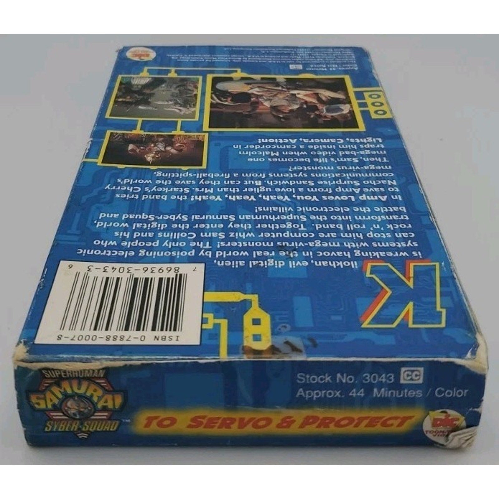 Superhuman Samurai Syber-Squad - To Servo and Protect (VHS, 1994)