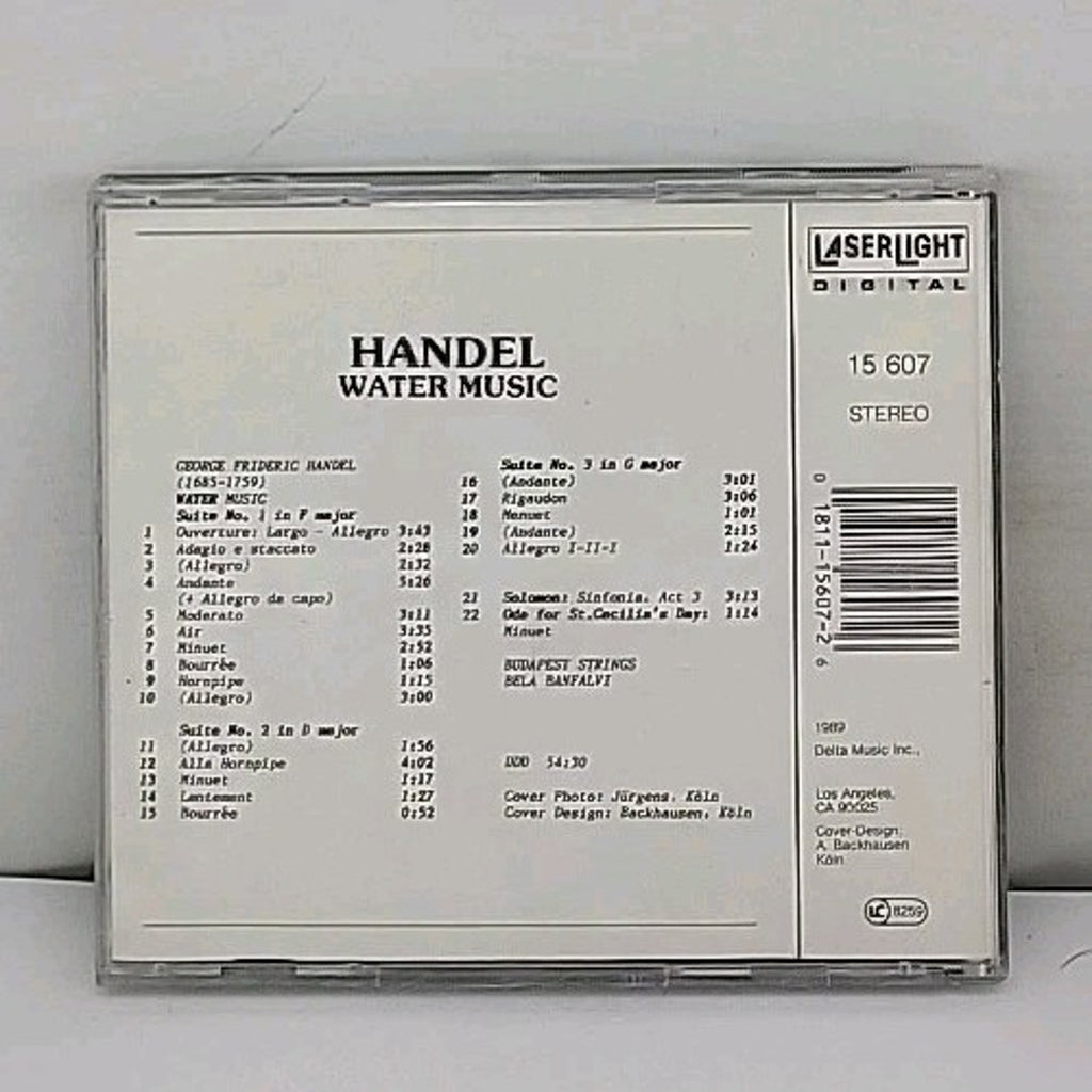 Water Music Ste 1-3/Solomon/& by Les Lunes Du Cousin Jacques (CD, 1989)