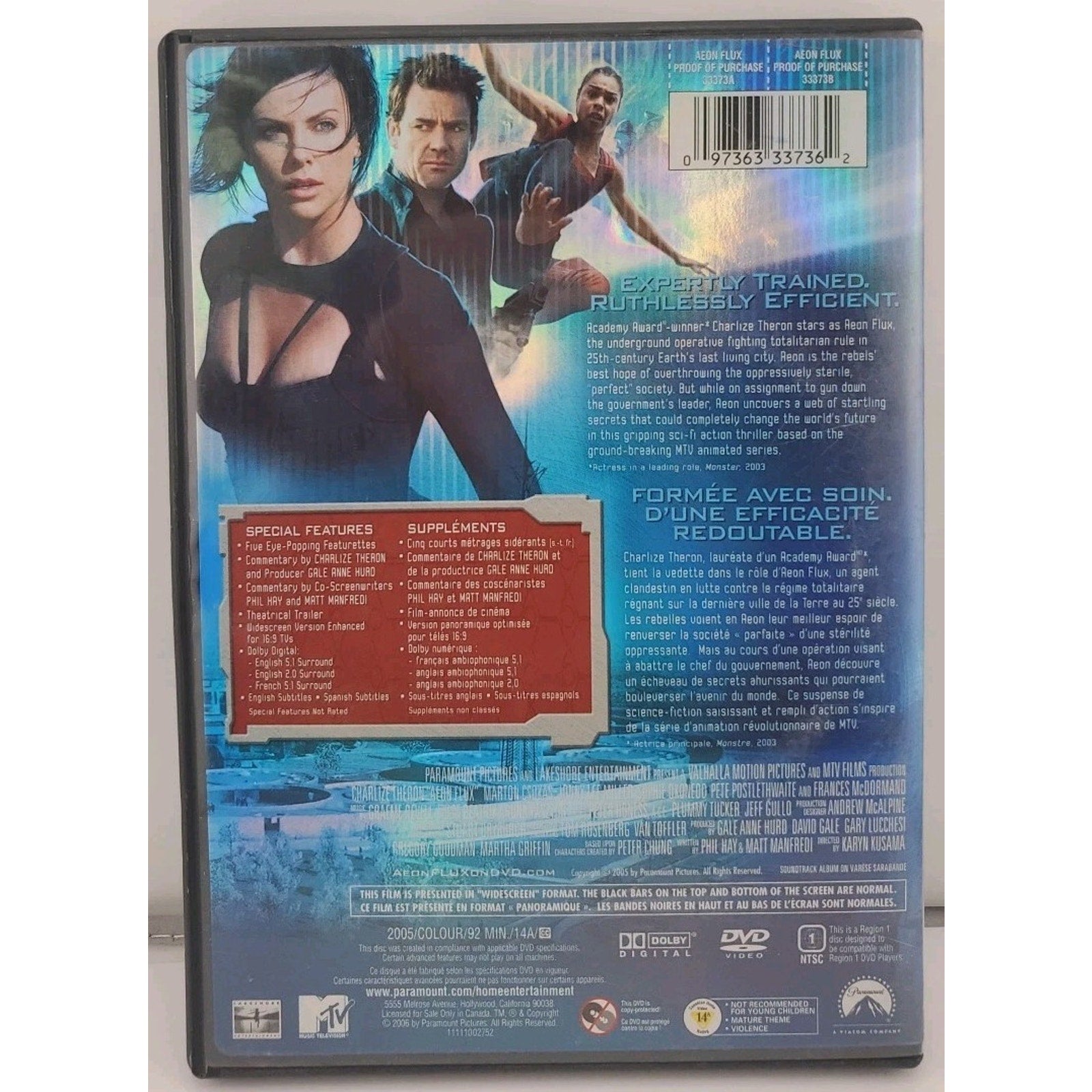 Æon Flux (2005) (DVD, 2010, Canadian Special Collectors Edition)