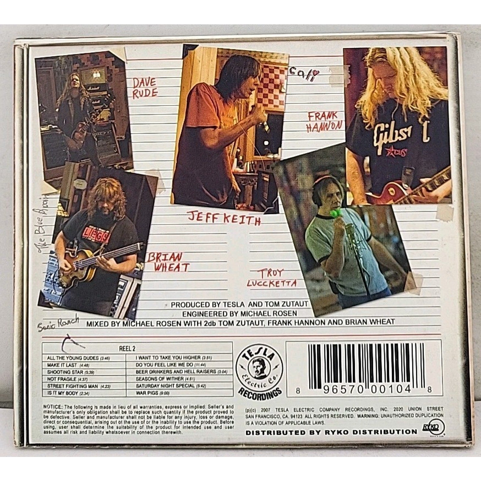 Real to Reel, Vol. 2 by Tesla (CD, 2007)