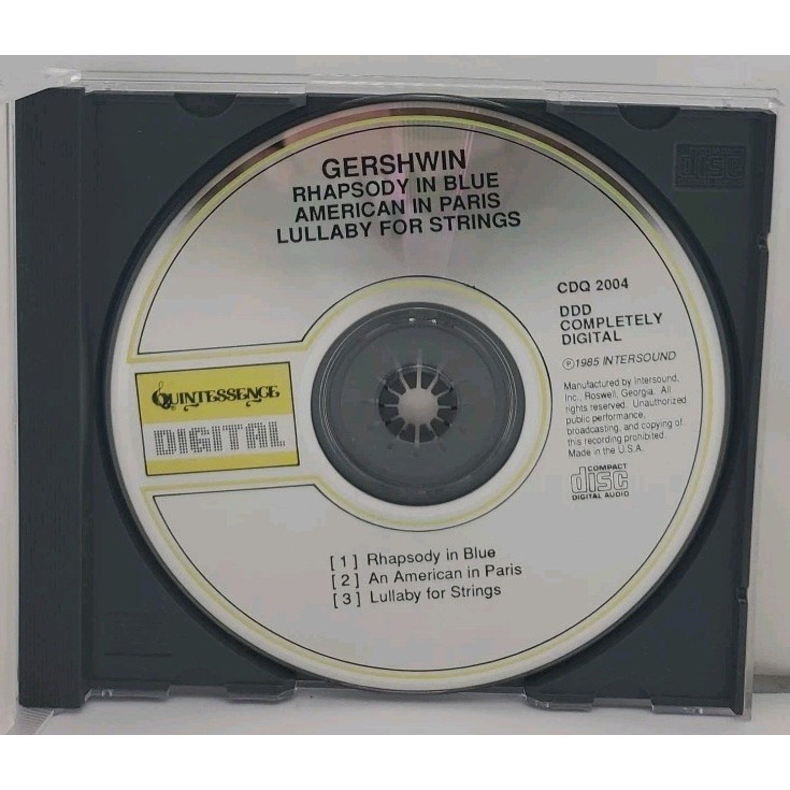 Gershwin Rhapsody In Blue (CD)