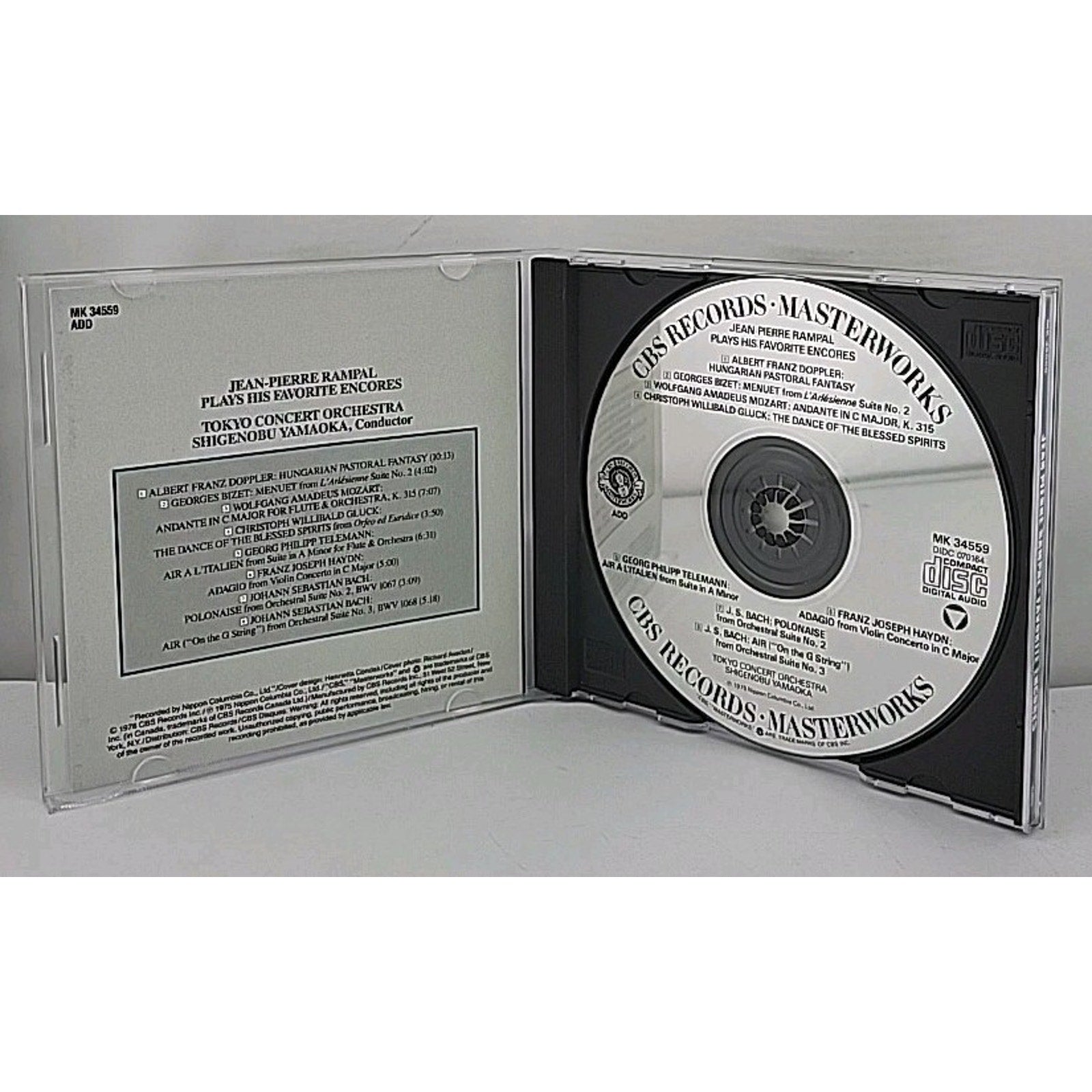 Plays Favorite Encores by Jean-Pierre Rampal (CD, 1990)