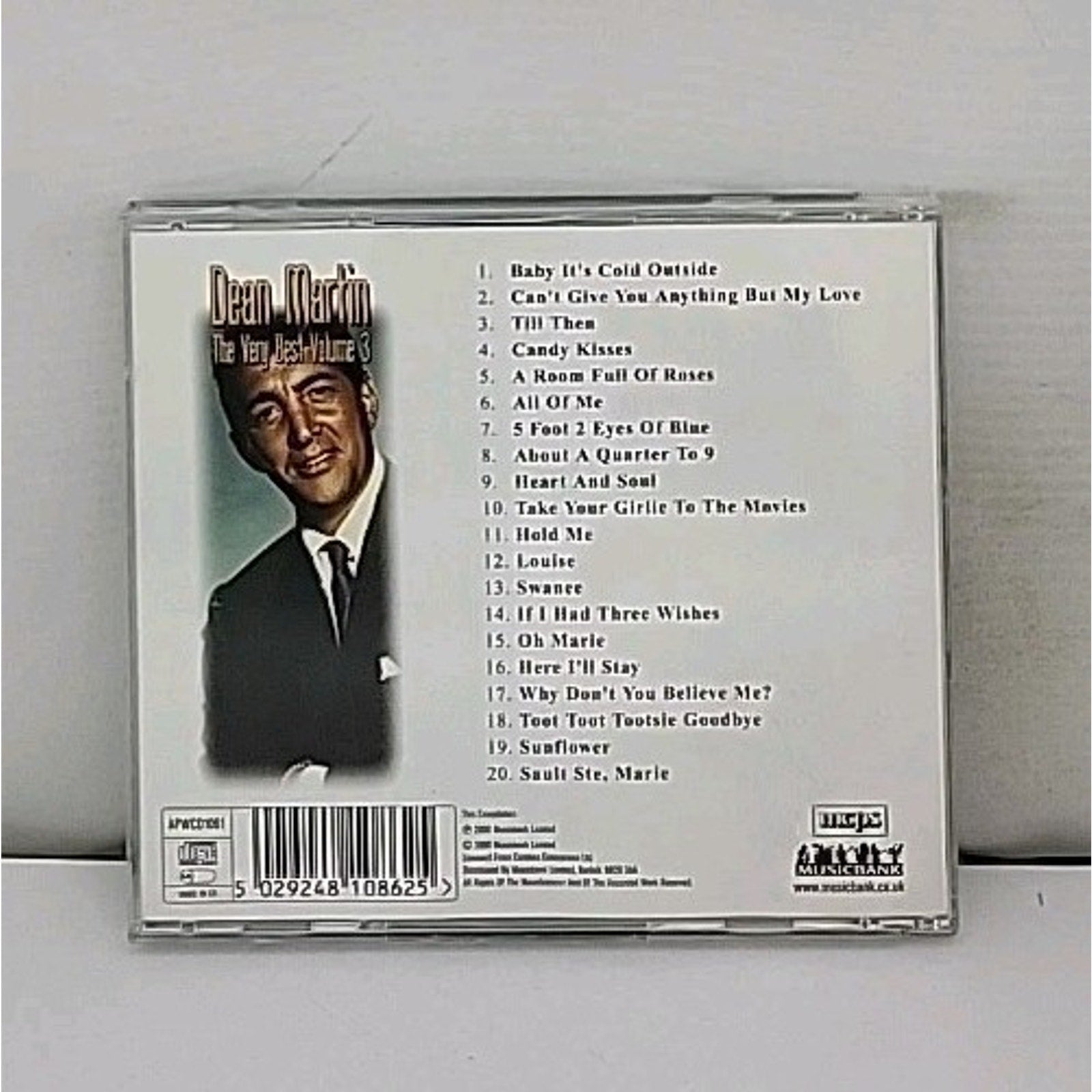 Dean Martin the Very Best Volume 3 Music CD Album