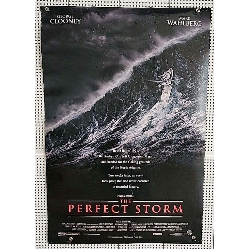 The Perfect Storm Original Double Sided Theatrical One-Sheet Poster 27x40