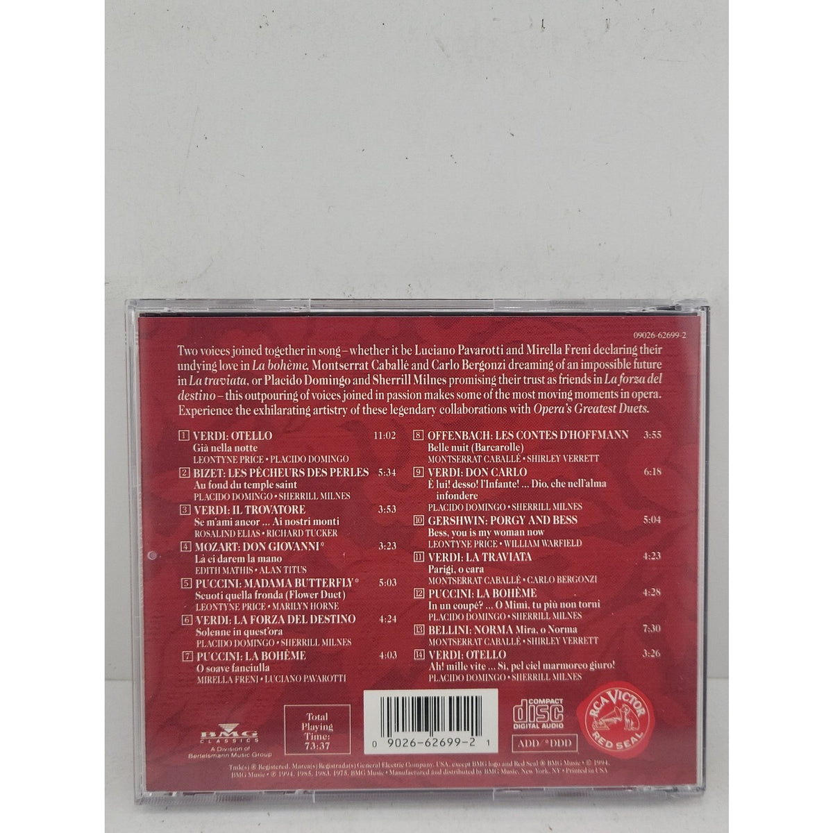Opera's Greatest Duets by Various (CD, 1994)
